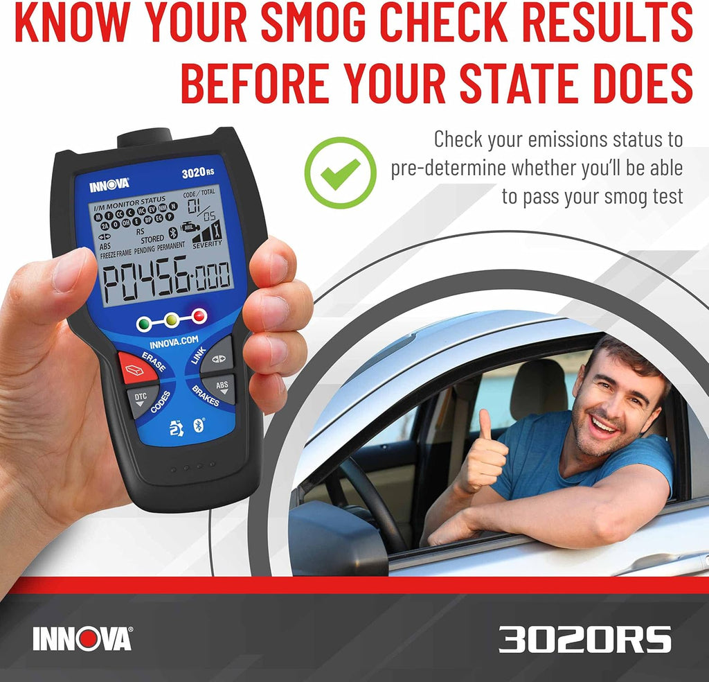 INNOV 3020R Fas Easy-to-Us Chec Engin Cod Reader OBD Sca too fo AB Clea wit Fi Par Recommendations Maintenanc Schedules Fre TSB o iPhon Android