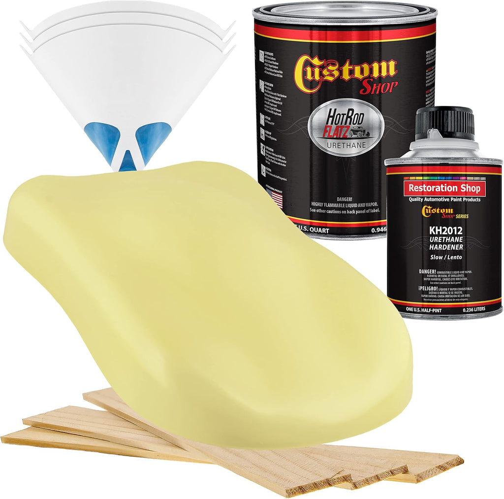 Custo Sho Springtim Yello Ho Ro Flat Fla Matt Sati Urethan Aut Pain Complet Quar Pain Ki Professiona Lo Shee Automotive Ca Truc Coating 4: Mi Ratio