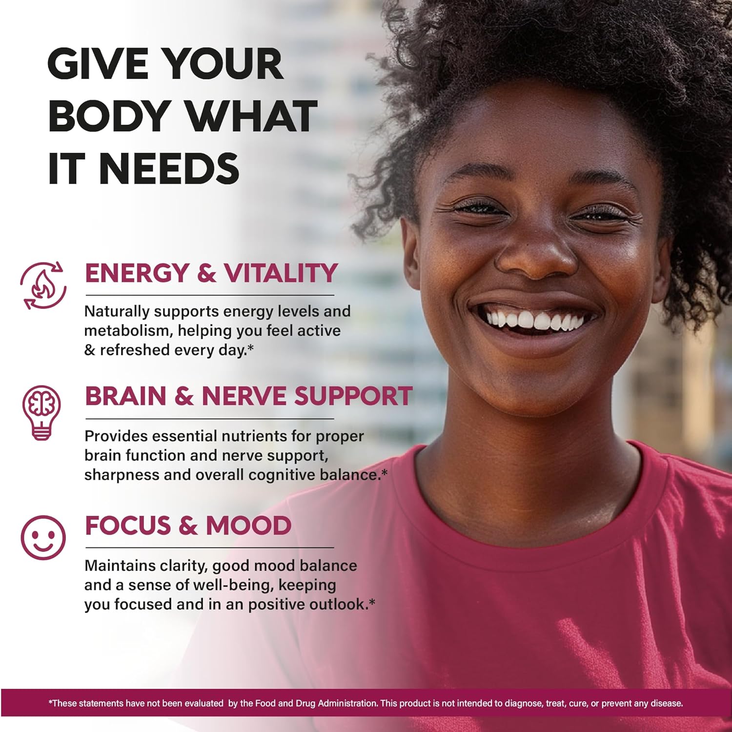 Vitamin B Complex for Men Women - Riboflavin B2, B12, B1, B3, B5, B6, B7, B8, B9 | Vitamin C, Choline, Inositol - B-Complex Supplement - Energy, Brain Heart Support - Made in USA, 60 Vegan Caps