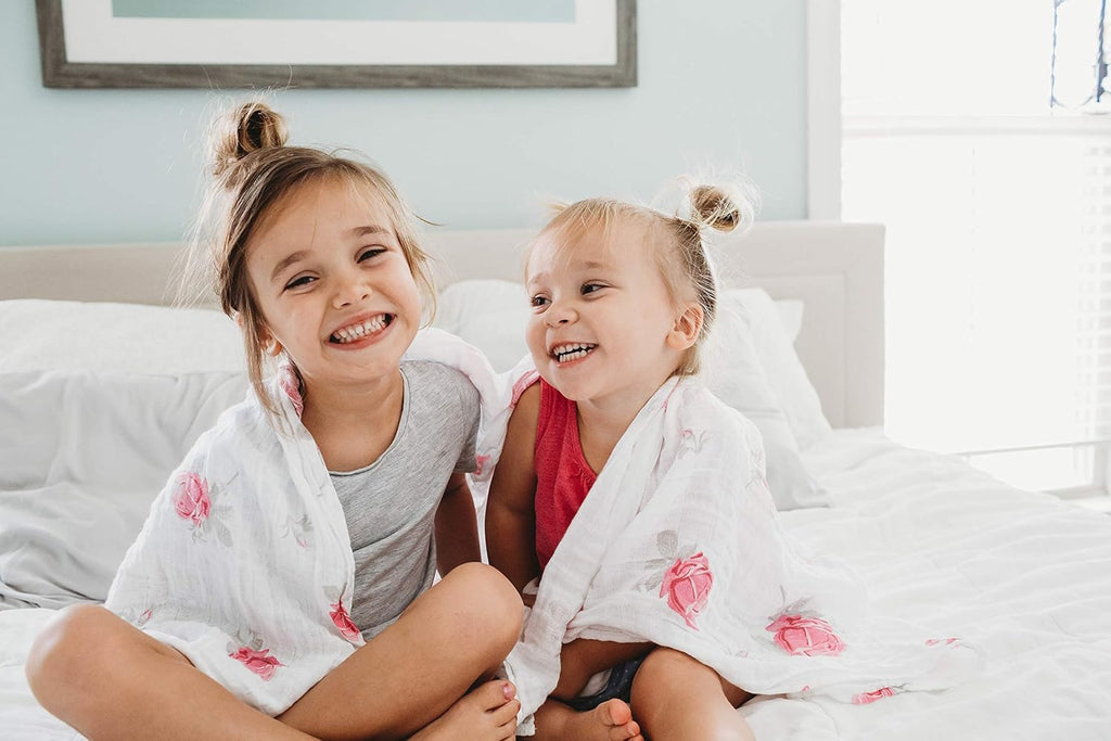 Margau Ma Musli Swaddl Blanket Pac Larg 47x4 Inches Breathabl Bab Blankets Pin Purpl Flower Newbor Essential Mus Haves