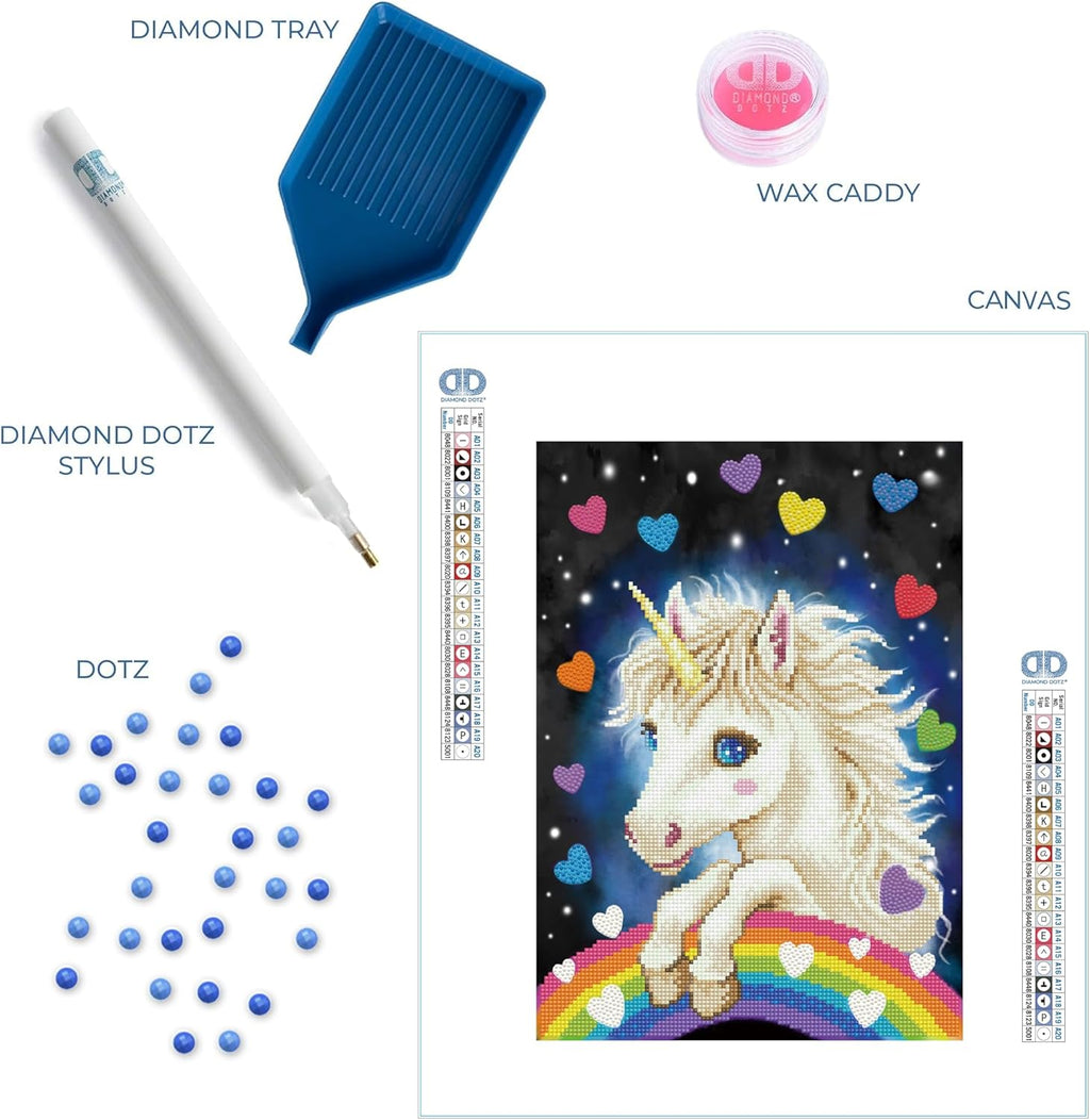 DIAMON DOT a Magica Unicor Diamon Paintin Kit fo Adult Diamon Ar Kit Relaxin Creativ Craf Ki wit Dot Gem 16.5inchx11.8inch