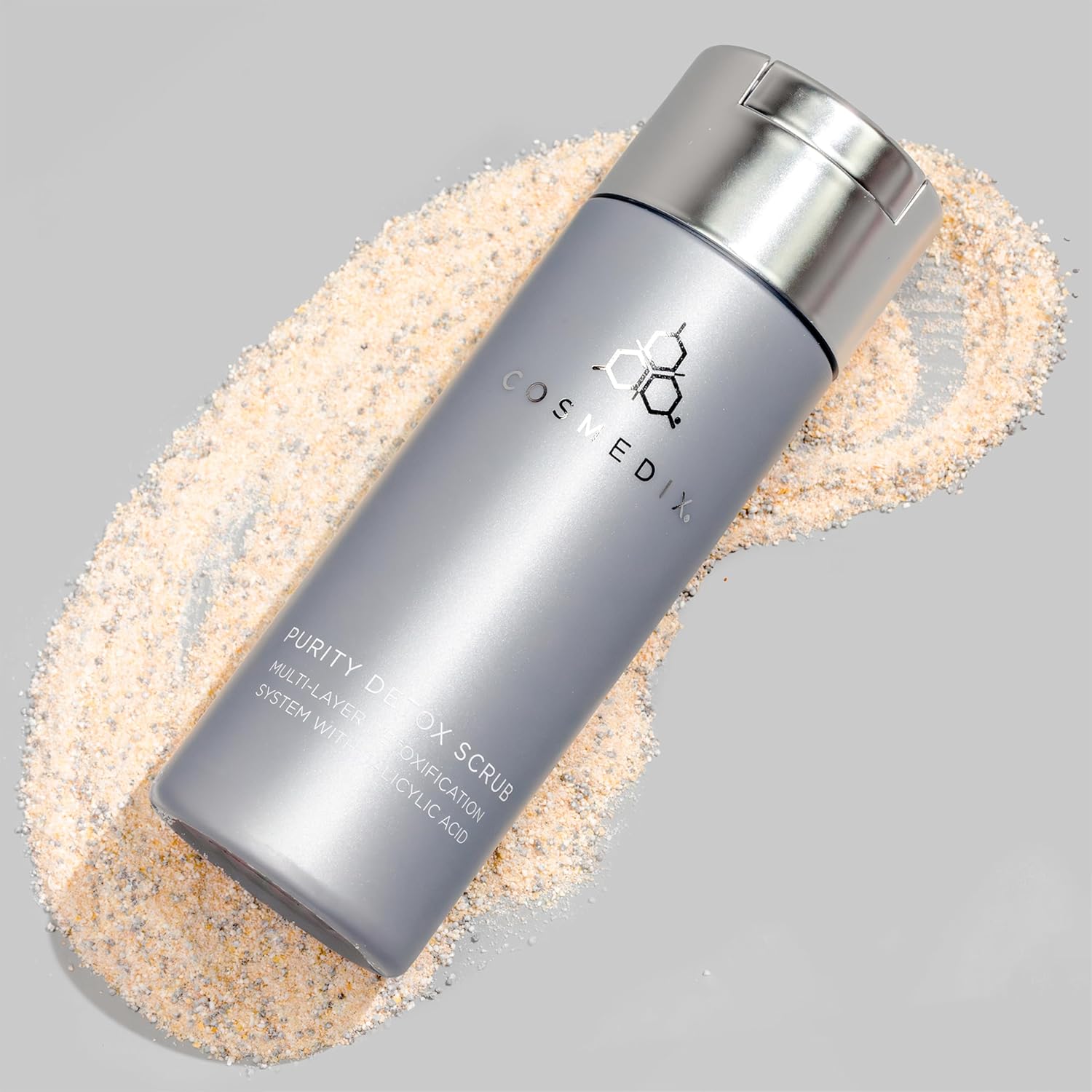 COSMEDI Purit Deto Fac Scru Gentle Multi-Laye Facia Deto Treatmen Exfoliate Cleanse Ski o Dirt Oil Impuritie Clogge Pore A P Dr Powde Scru wit Salicyli Acid