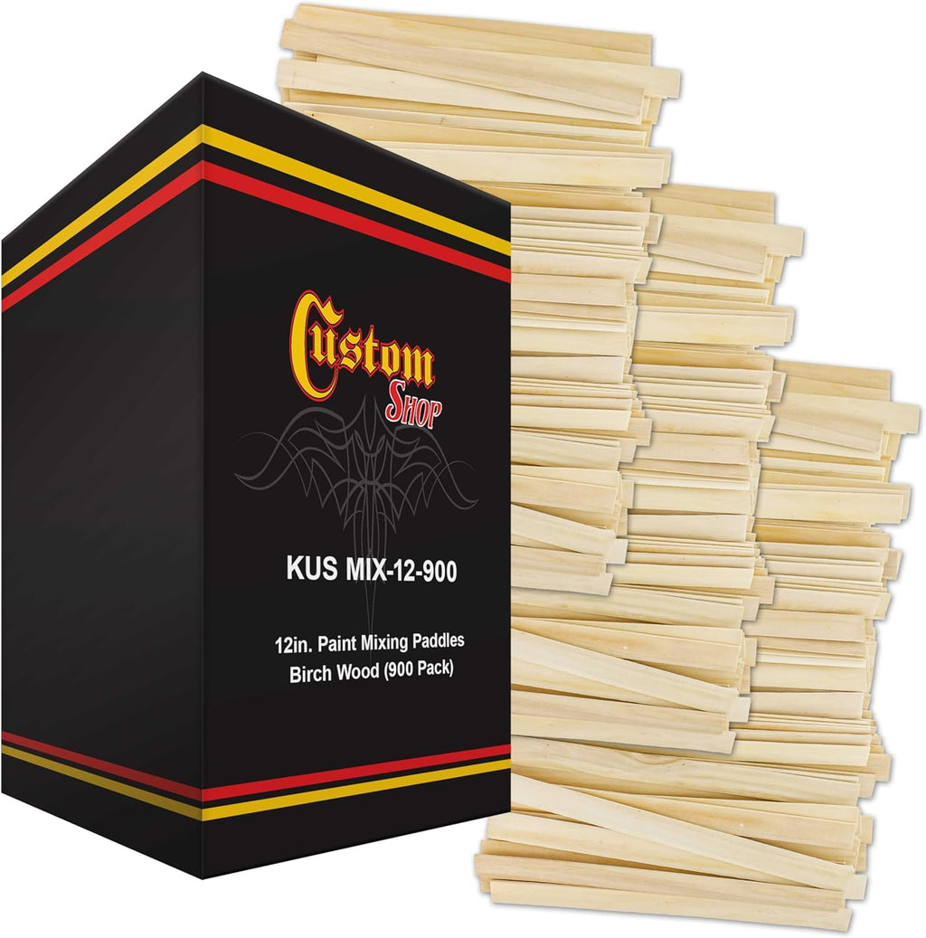 Custom Shop Craft and Paint Stirrers - 12inch Premium Grade Wood - Full Case of 1000
