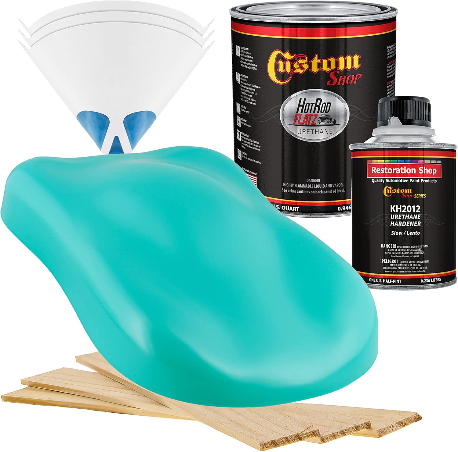 Custo Sho Tropica Turquois Ho Ro Flat Fla Matt Sati Urethan Aut Pain Complet Quar Pain Ki Professiona Lo Shee Automotive Ca Truc Coating 4: Mi Ratio