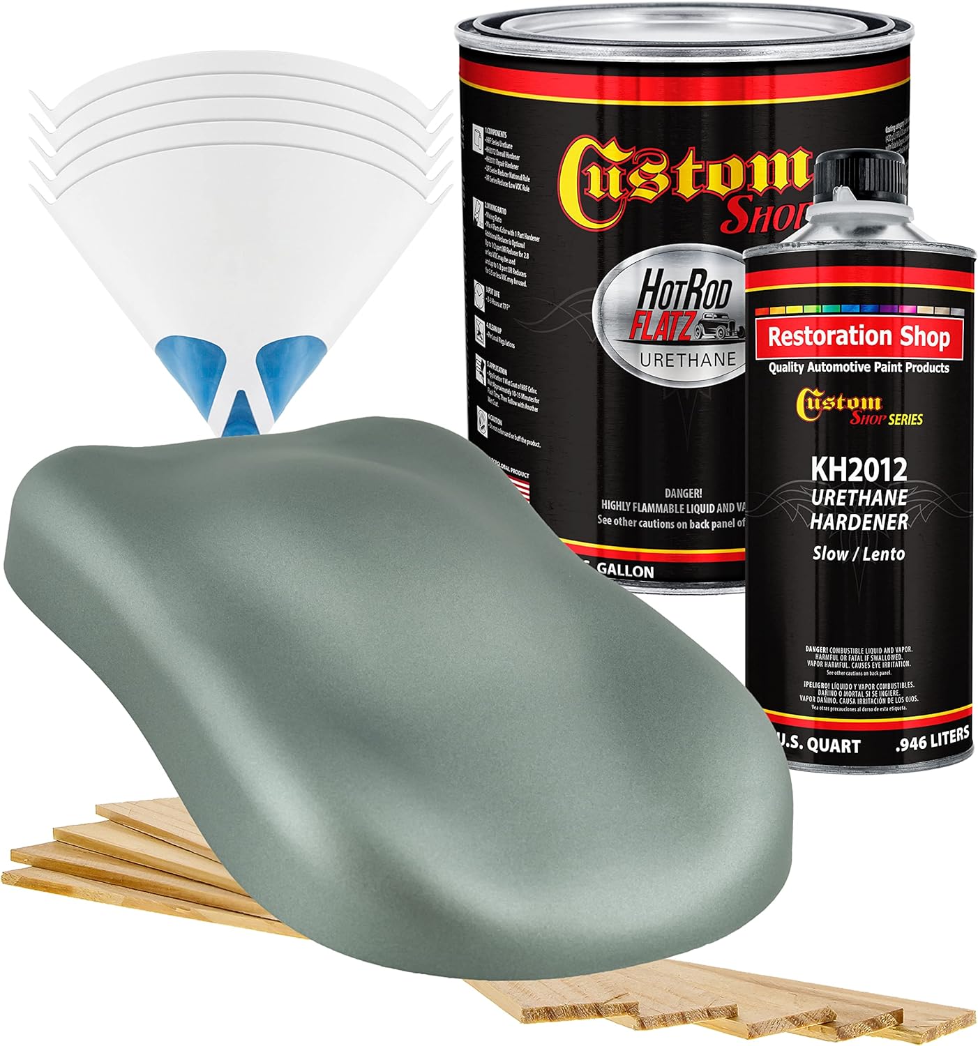 Custo Sho Slat Gree Metalli Ho Ro Flat Fla Matt Sati Urethan Aut Pain Complet Gallo Pain Ki Professiona Lo Shee Automotive Ca Truc Coating 4: Mi Ratio