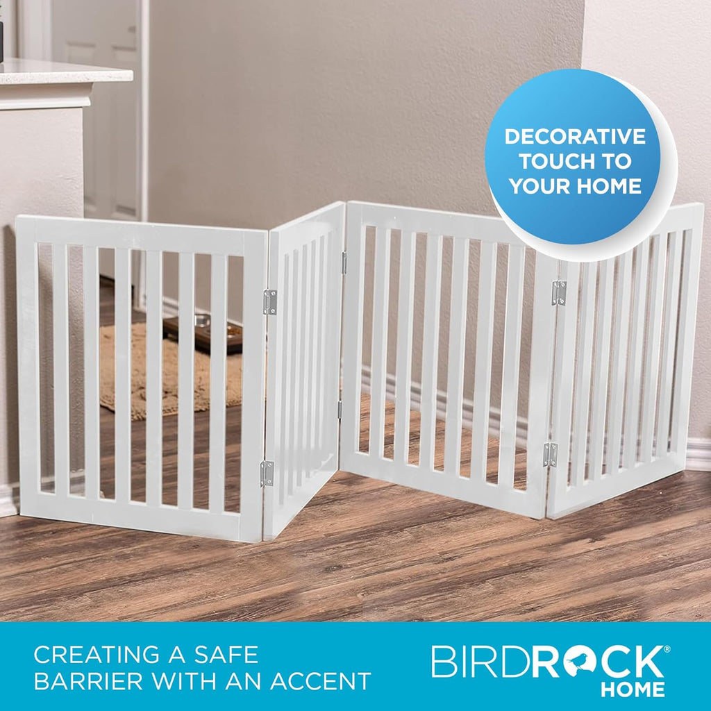 INTERNET' BES Do Gat Indoo Freestandin Pe Barrier Foldin Woo Do Fence Extr Wid Doorwa Pupp Gate Indoo Anima Privac Panel Woode Ca Fenc  Pane 24inch White