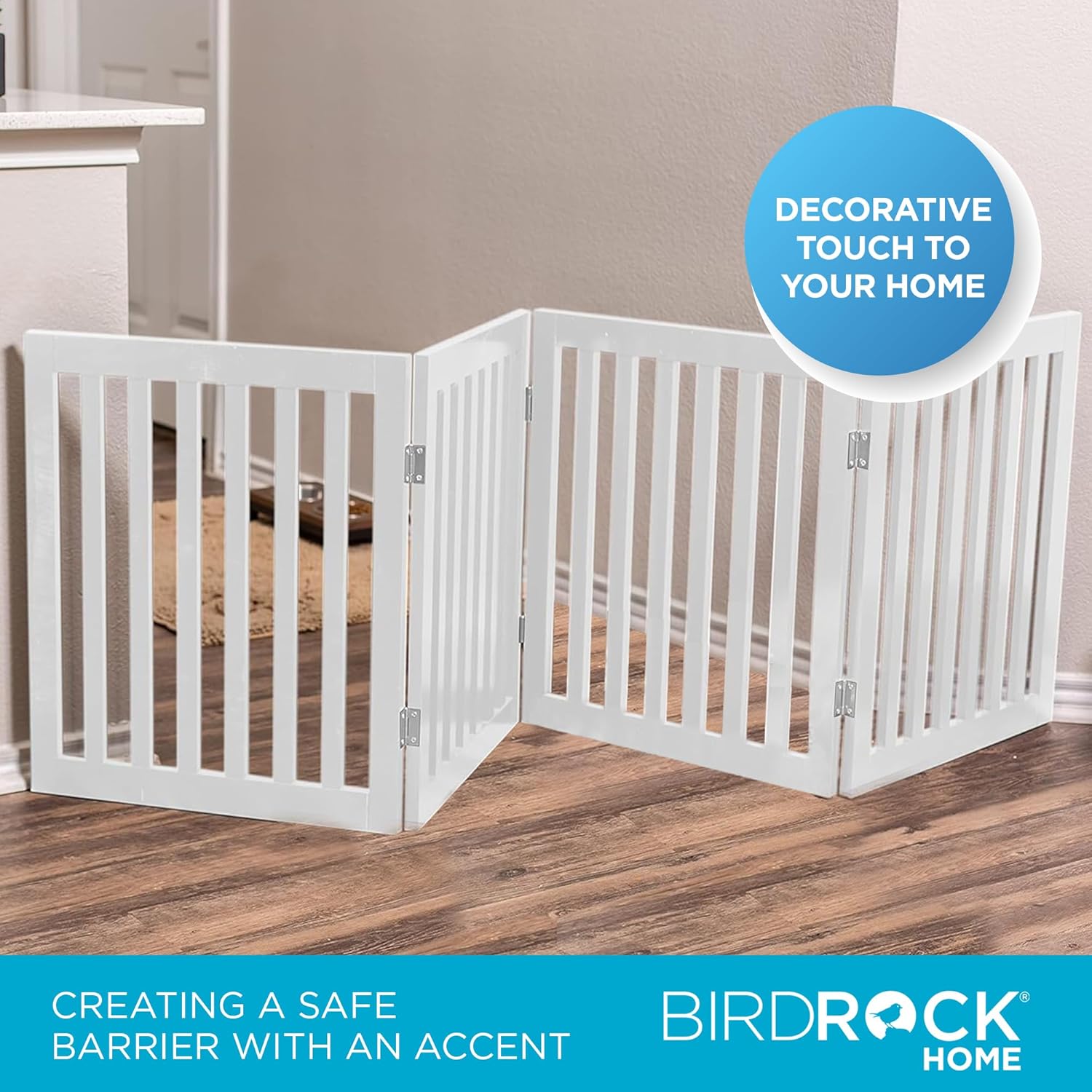 INTERNET' BES Do Gat Indoo Freestandin Pe Barrier Foldin Woo Do Fence Extr Wid Doorwa Pupp Gate Indoo Anima Privac Panel Woode Ca Fenc  Pane 24inch White