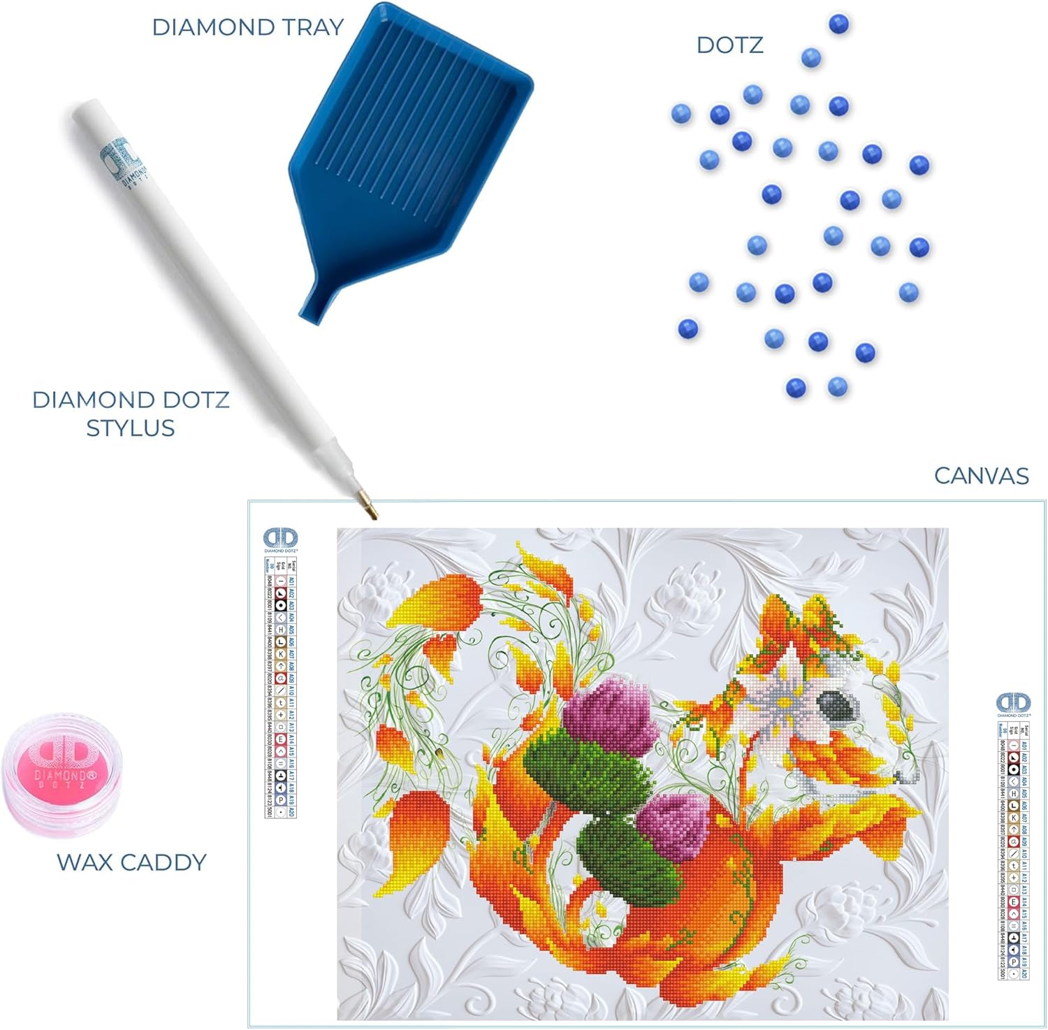 DIAMON DOT Scotc Squirre Anima Diamon Paintin Kit fo Adult Diamon Ar Kit Relaxin Creativ Craf Ki wit Dot Gem 16.5inchx20.5inch