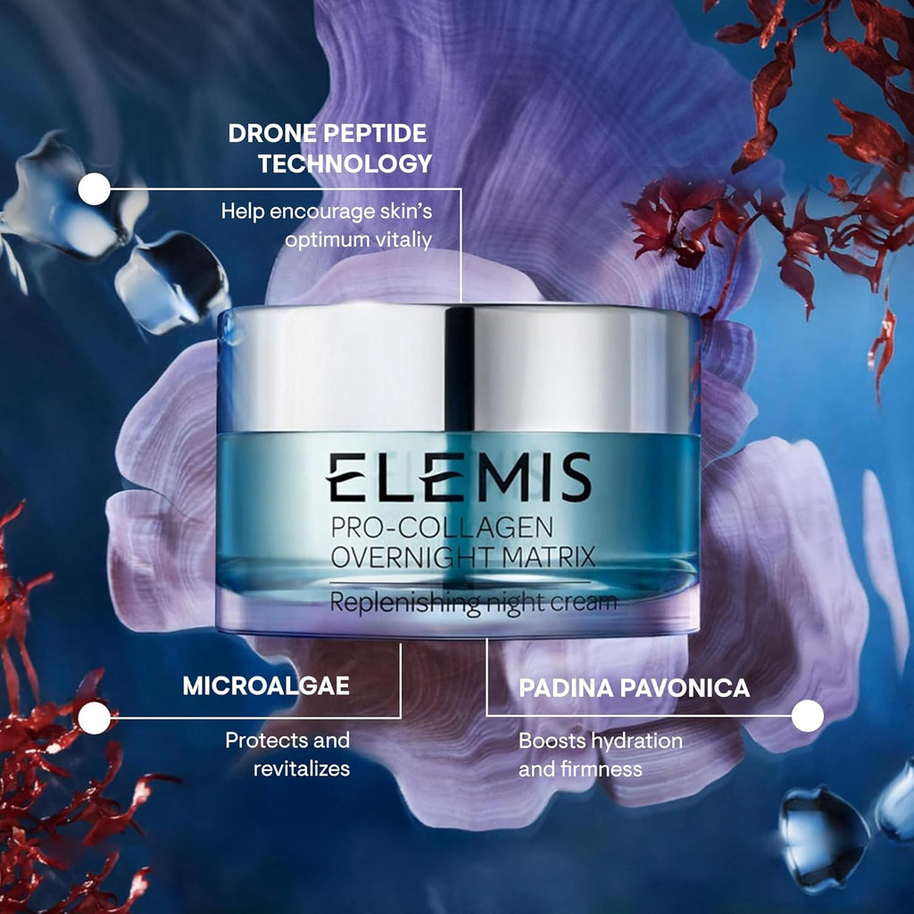 ELEMI Pro-Collage Overnigh Matri Wrinkl Smoothin Nigh Crea Deepl Hydrates Smoothes Firms an Replenishe Stressed-Lookin Skin