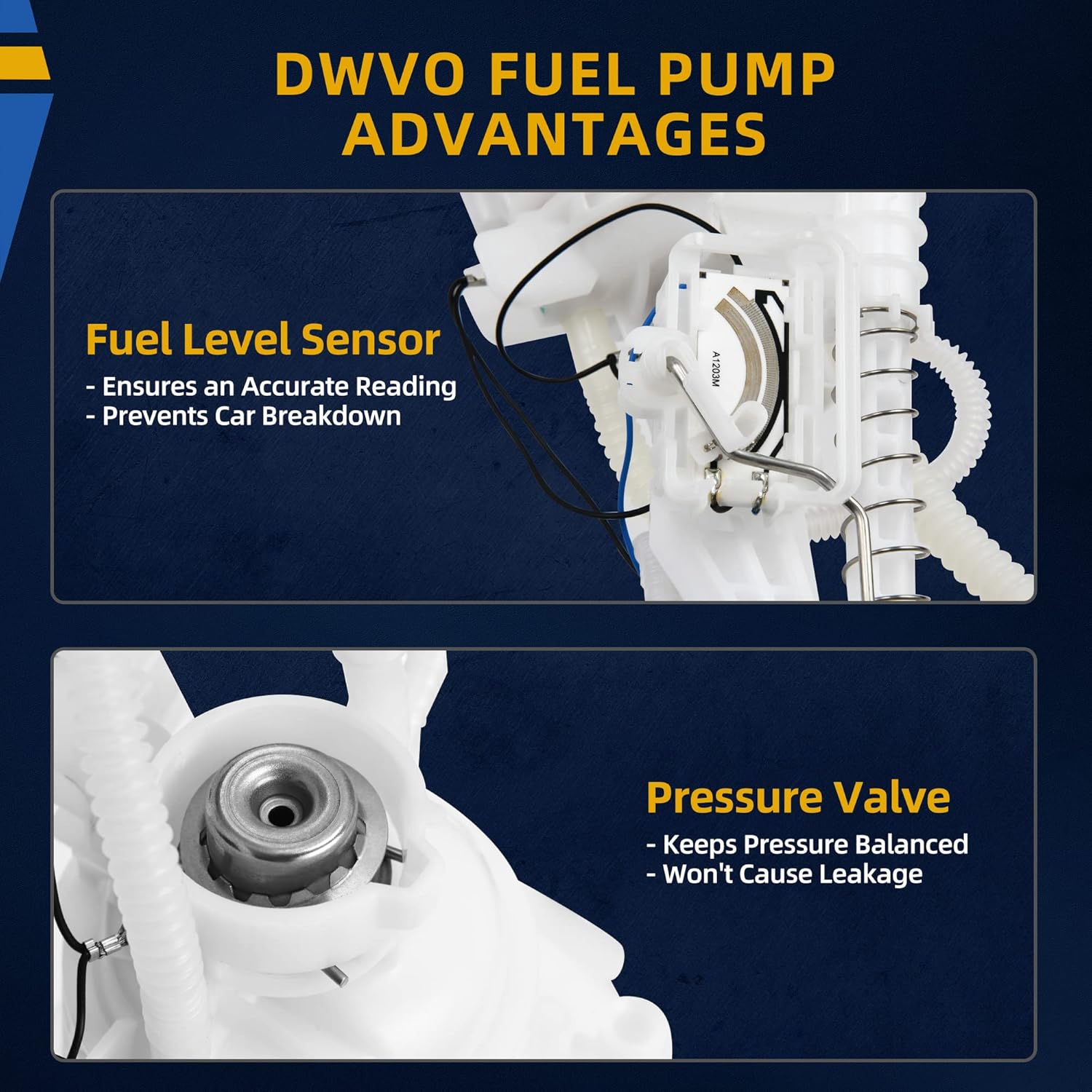 DWVO Fuel Pump Compatible with 2005-2014 Chrysler 300 (with gasoline engines ONLY)/2008-2016 Dodge Challenger/2006-2016 Dodge Charger/2005-2008 Dodge Magnum