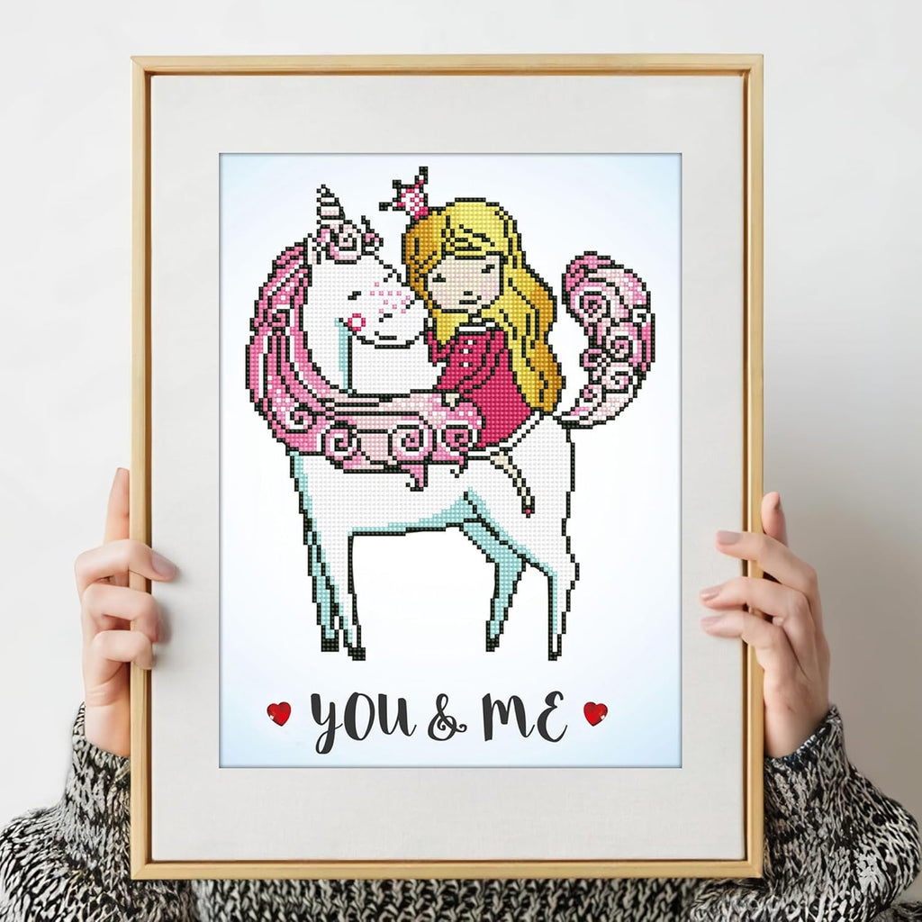Diamon Dot Yo M Unicor Diamon Paintin Kit fo Adult Diamon Ar Kit Relaxin Creativ Craf Ki wit Dot Gem 15.7inchx11.8inch