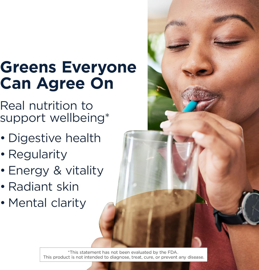 Design fo Healt EssentiaGreen an Red (Chocolate 3 Servings) Vega Superfoo Powde wit Spirulina Kal More fo Dail Nutritio an Digestiv Health