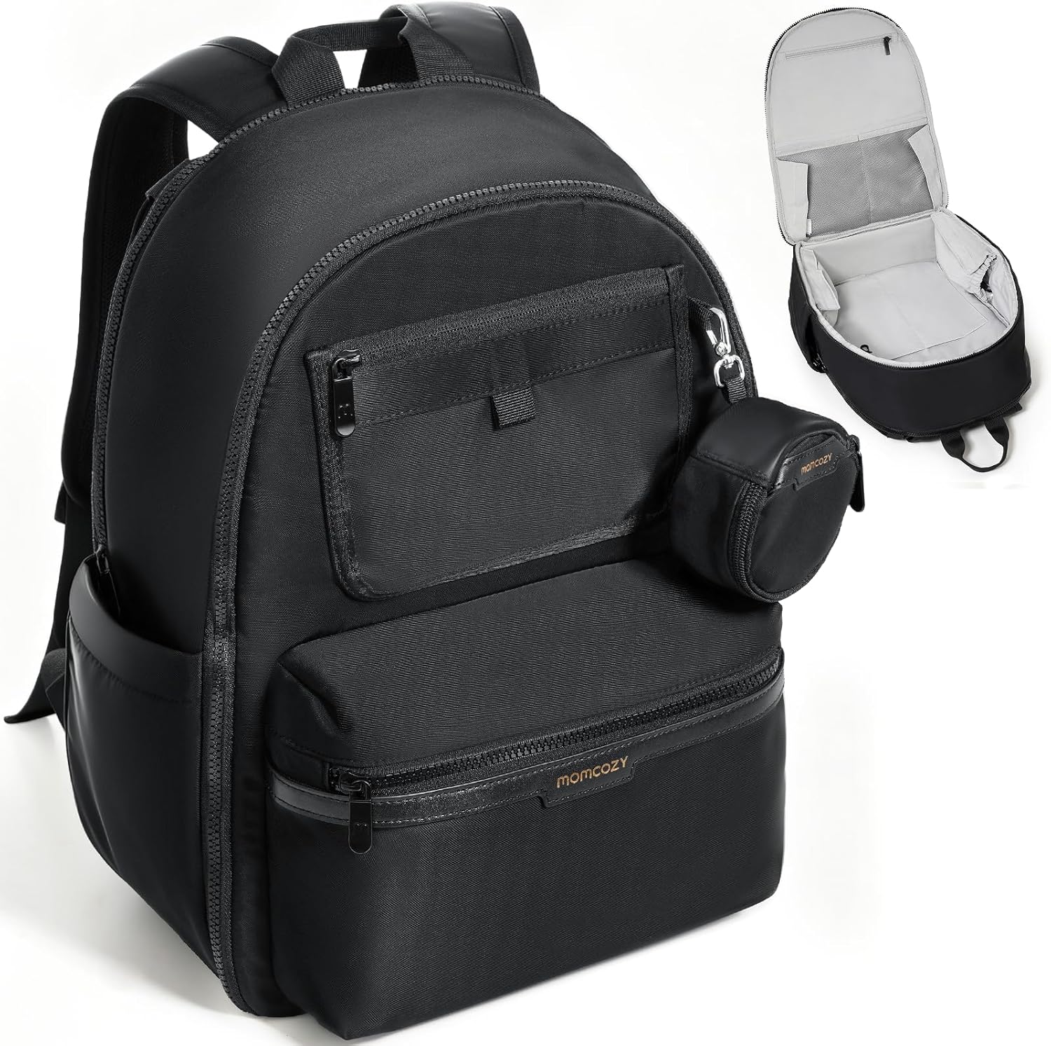 GoEas Diape Ba Stylish Durabl Waterproo Bab Ba wit Multi-Pockets Lapto Compartment Changin Pa Strolle Straps Trave Bab Essential fo Moms,Dads,Work Maternity