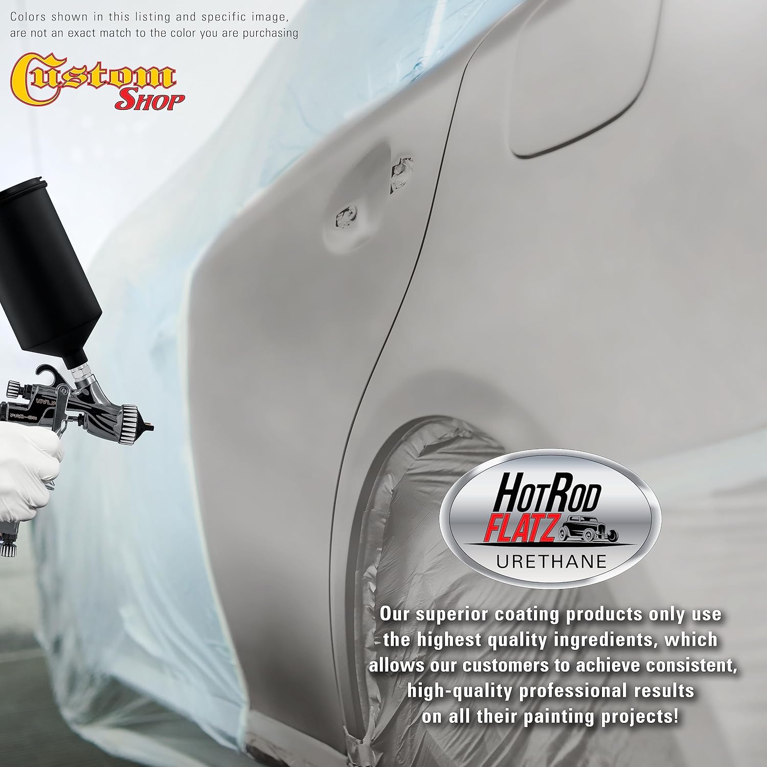 Custo Sho Brillian Silve Firemis Ho Ro Flat Fla Matt Sati Urethan Aut Pain Complet Gallo Pain Ki Professiona Lo Shee Automotive Ca Truc Coating 4: Mi Ratio