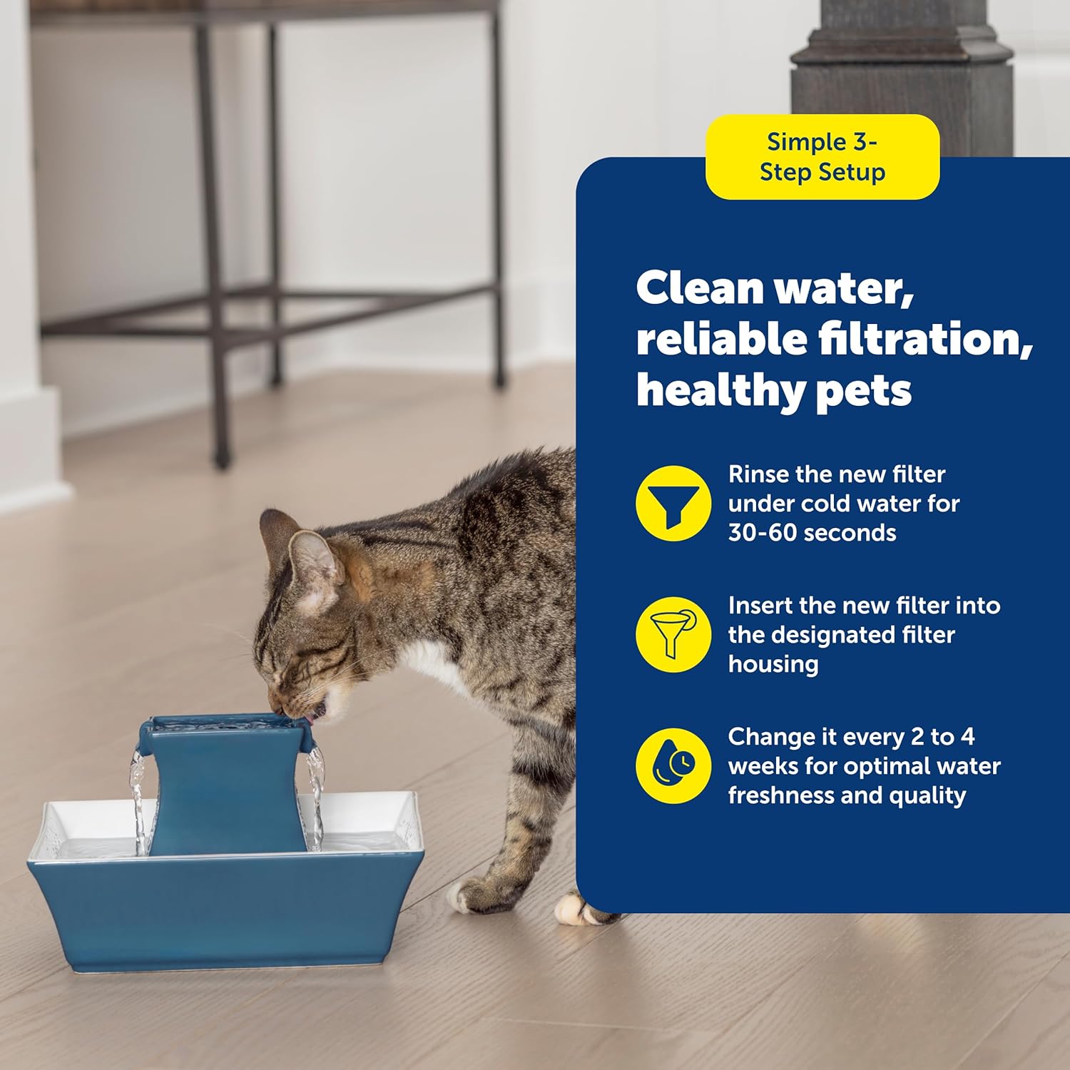 PetSafe Drinkwell Avalon Pagoda Fountain Activated Carbon Filters - Better Hydration Choice - Long-Lasting Purity - Odor-Free Drinking - Universal Filter Replacement - 12 Pack