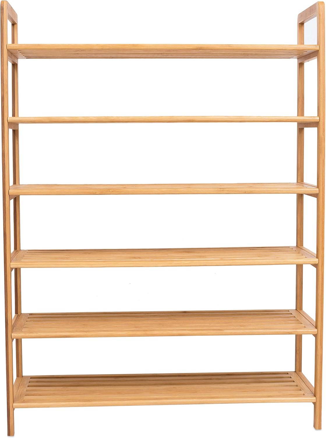 BIRDROC HOM Fre Standin Bambo Sho Rac  Tie Woo Closet an Entrywa Organize Fit 1 Pair o Shoes