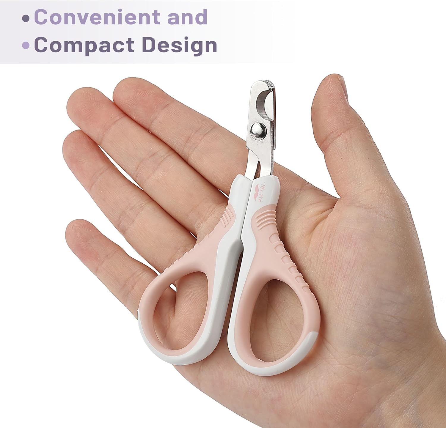 Cat Nail Trimmer - Pink Cat Claw Clipper for Kittens Small Dogs