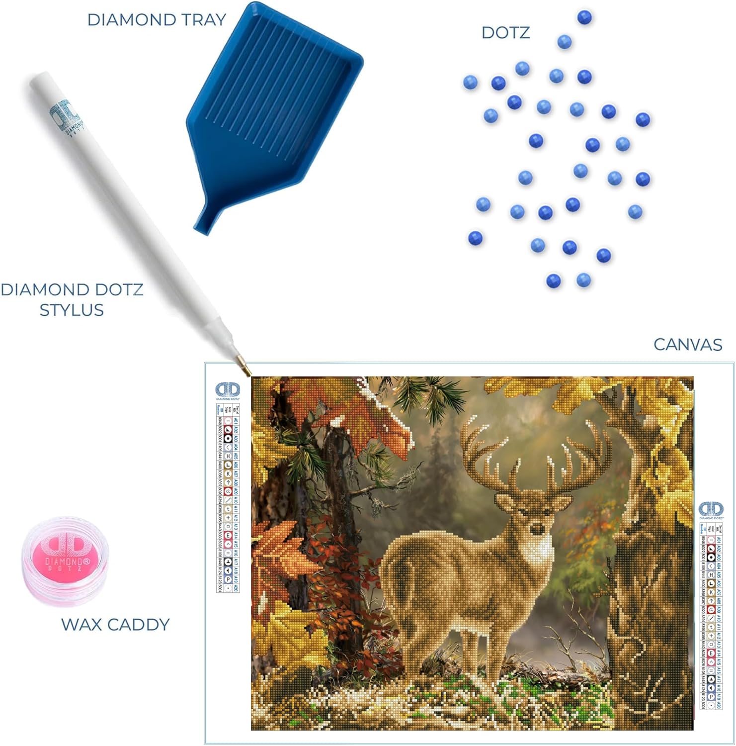 DIAMON DOT Princ o Th Fores Diamon Paintin Kit fo Adult Diamon Ar Kit Relaxin Creativ Craf Ki wit Dot Gem 16x20