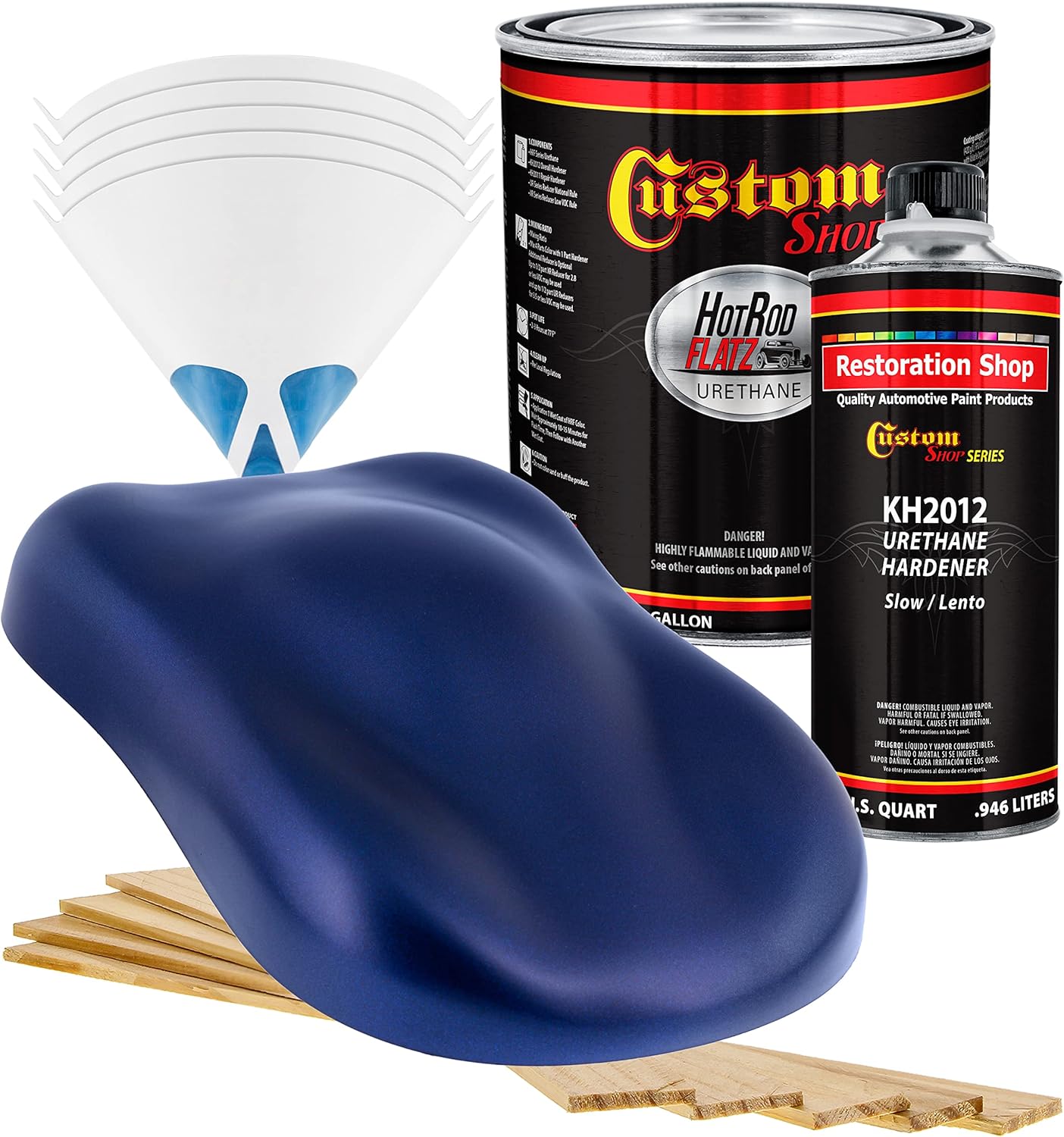 Custo Sho Sapphir Blu Metalli Ho Ro Flat Fla Matt Sati Urethan Aut Pain Complet Gallo Pain Ki Professiona Lo Shee Automotive Ca Truc Coating 4: Mi Ratio