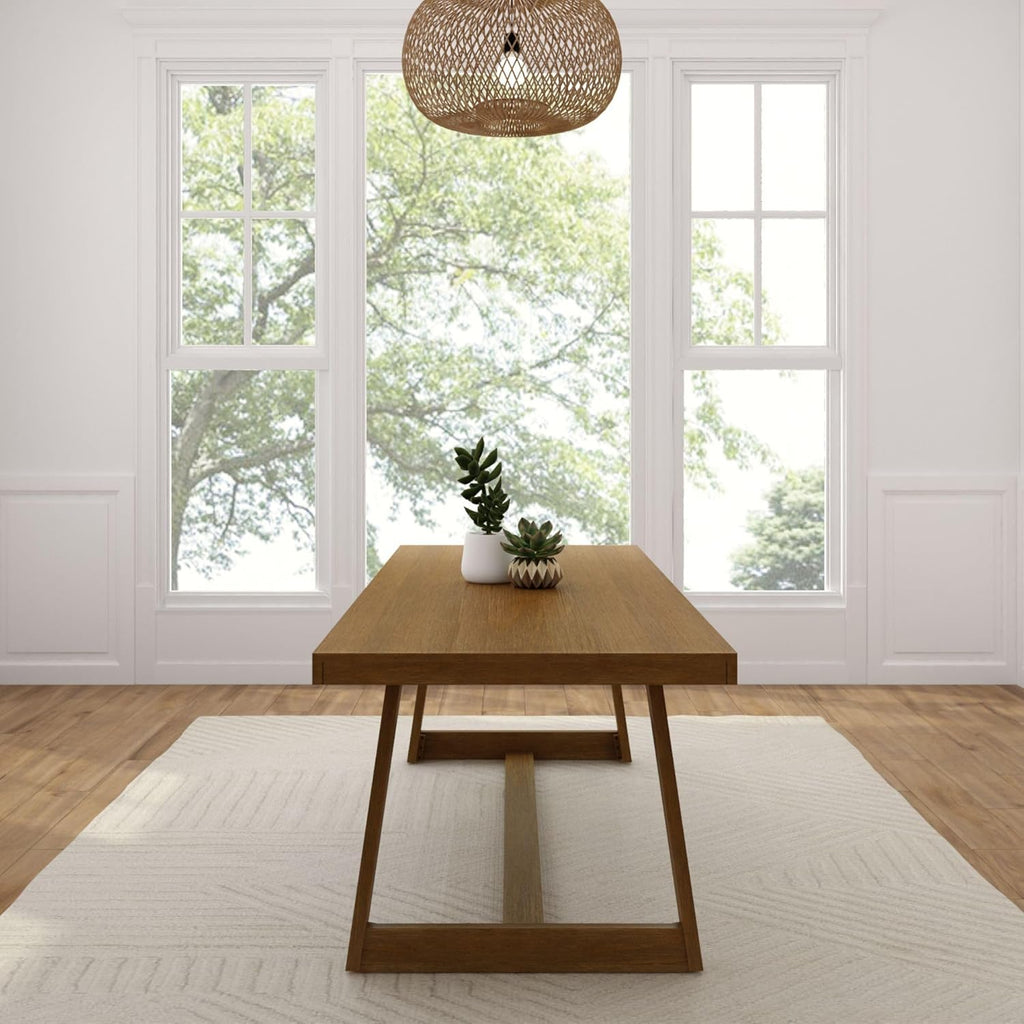 Plank+Bea Classi Rectangula Dinin Roo Tabl (94i 2380mm) Peca Wirebrush