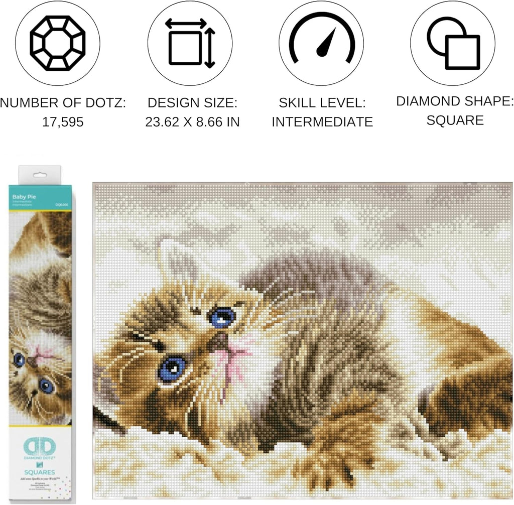 DIAMON DOT Bab Pi Ca Diamon Paintin Kit fo Adult Diamon Ar Kit Relaxin Creativ Craf Ki wit Dot Gem 12.2inchx16.1inch