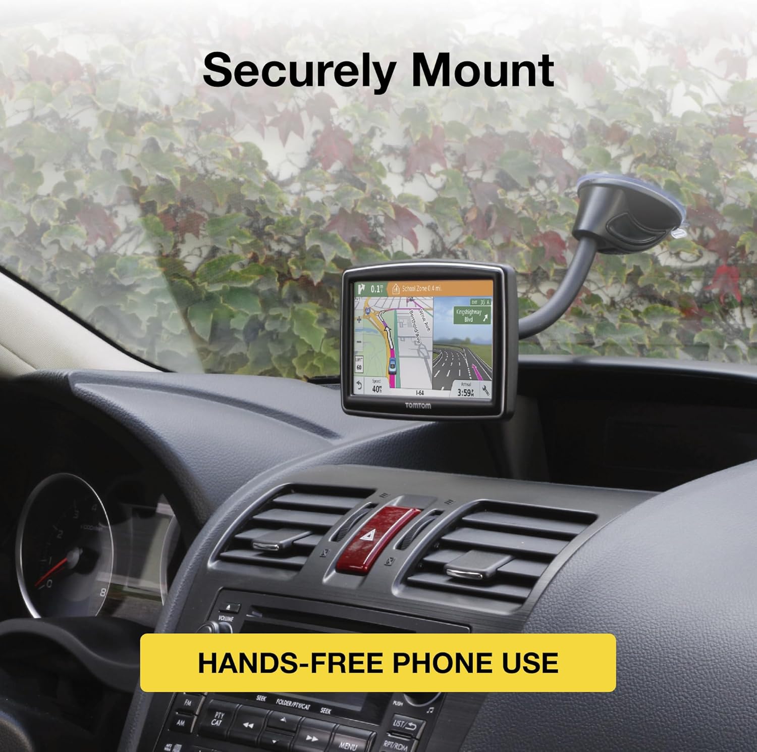 MagicMount Magnetic Car Phone Holder - Strong Magnet Mount for iPhone and Android - Secure Magnetic Cell Phone Mount for Window/Dash - Universal 360¡ã Adjustable Mobile Cellphone Holder