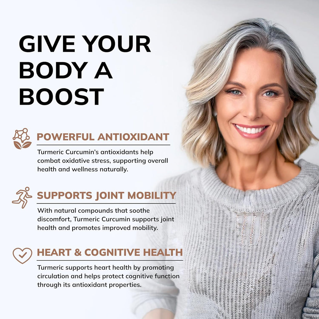 aSquare Nutritio Turmeri Curcumi 1600m wit BioPerin Blac Peppe Extrac 18 Capsule wit 95 Curcuminoids 100 Natura Tumeri Roo Powde Supplements Natura Join Stiffnes Relie Pills