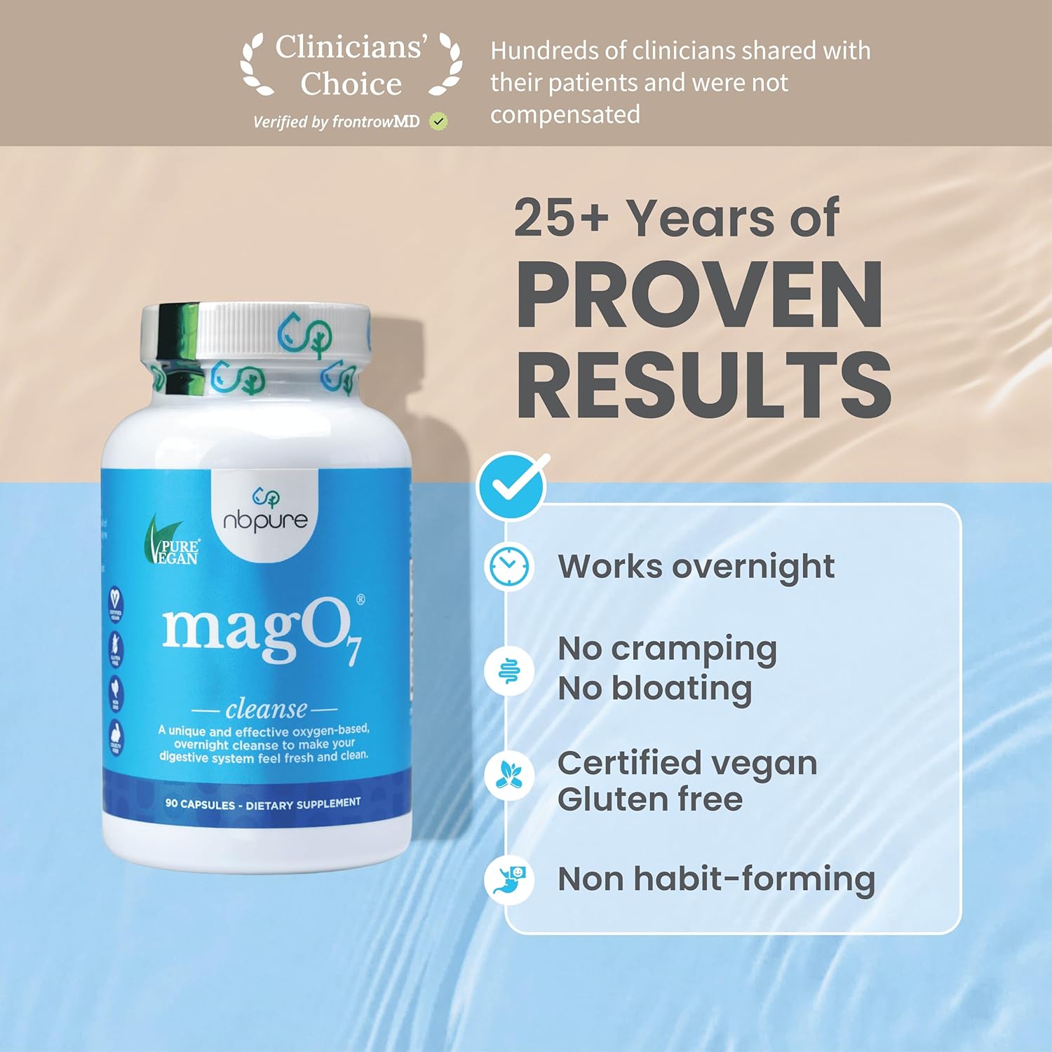 nbpur MagO Natura Colo Cleans Deto Occasiona Constipatio Relief Stoo Softening Bloatin Suppor fo Me Wome Ozonate Magnesiu Oxide 3 Capsules