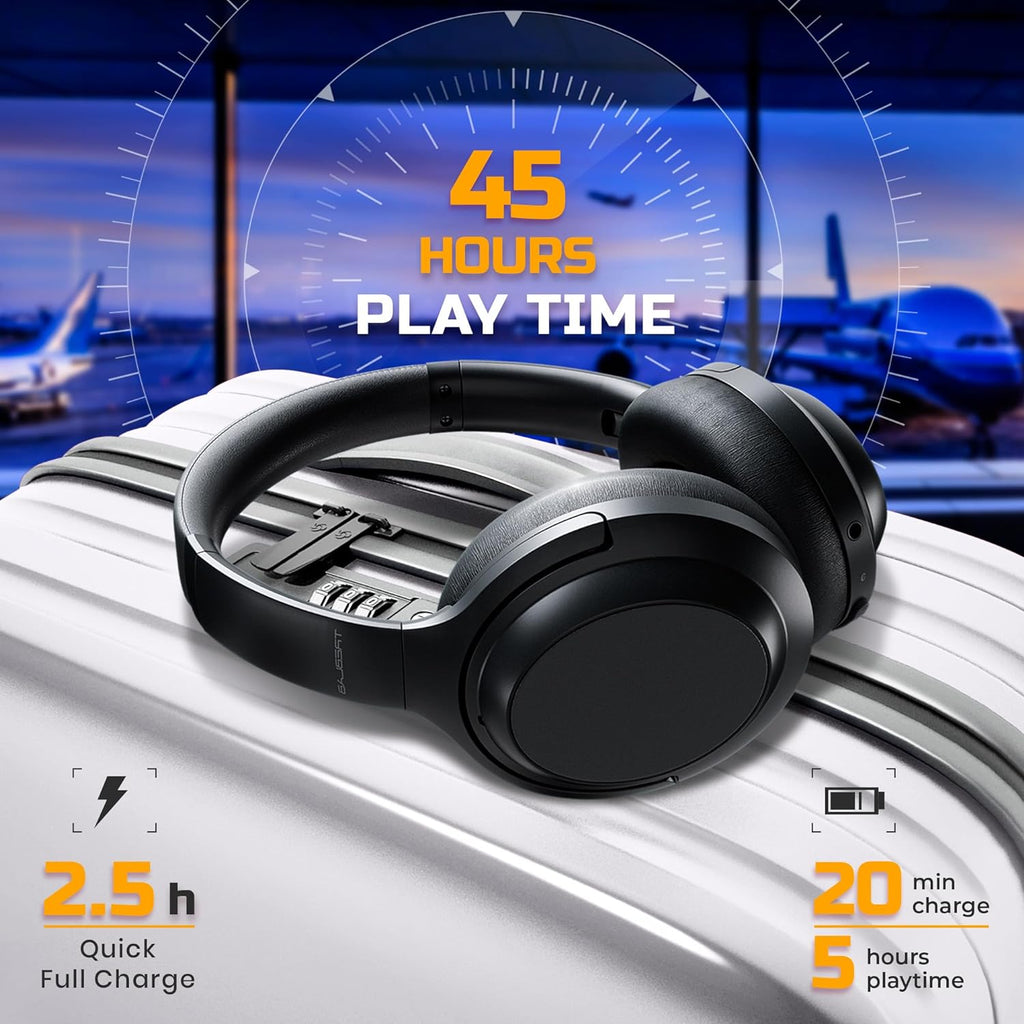 TREBLA Z Pr Hybri Activ Nois Cancellin Headphones Signatur aptX-H Audio Memor Foa Ea Cups Foldable 45 Play Bluetoot 5 Fas Charging Workou Ove Ea Headphone Wireles Wit Mic