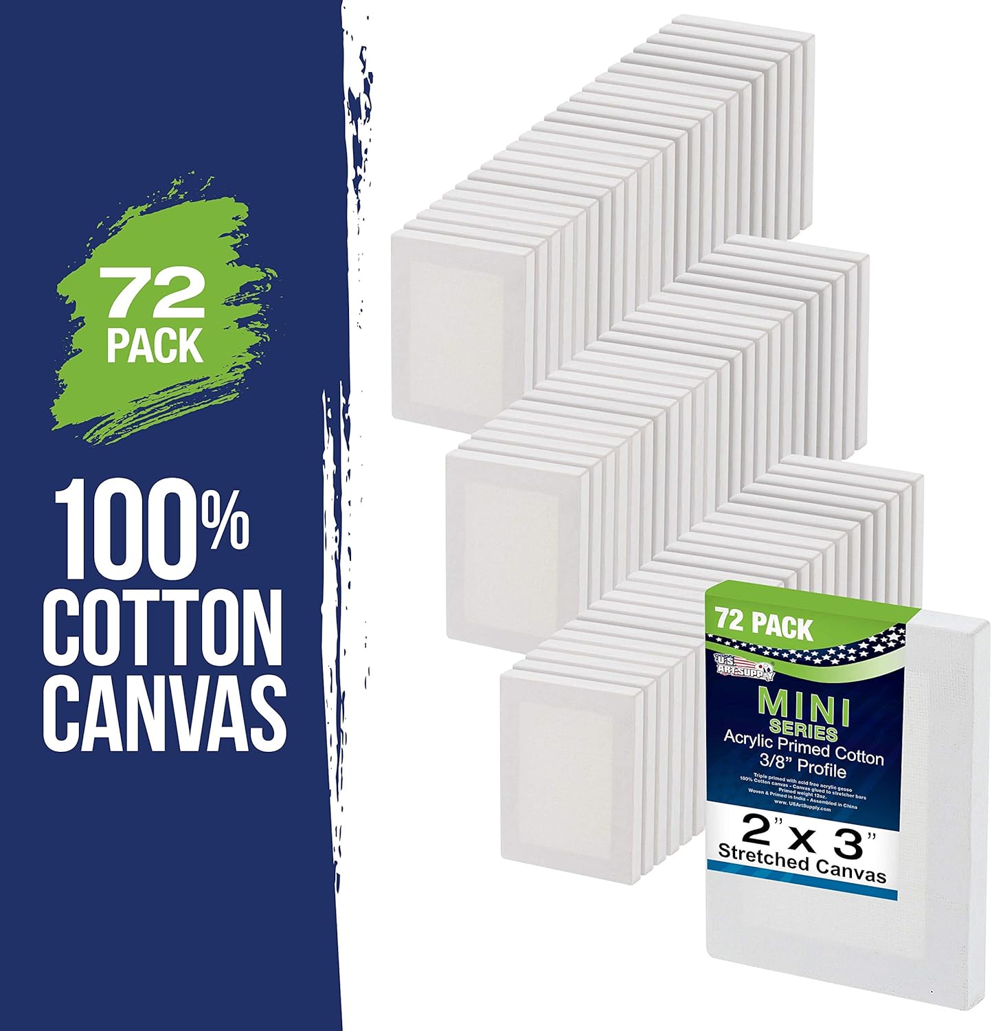 U.S Ar Suppl 2x Min Canvase fo Painting 7 Pac Bul Smal Stretche Artis Canva Professiona Prime Idea fo Art Crafts