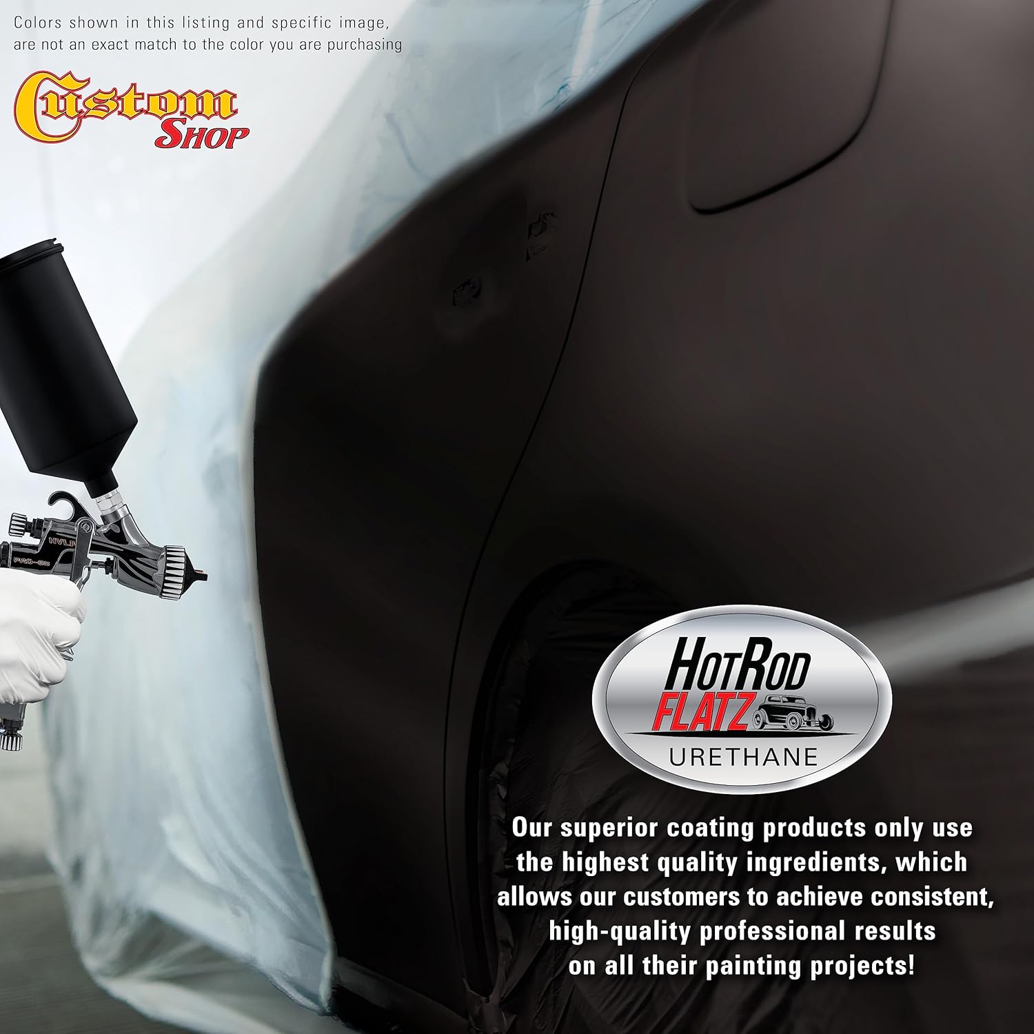Custo Sho Blac Cherr Pear Ho Ro Flat Fla Matt Sati Urethan Aut Pain Complet Quar Pain Ki Professiona Lo Shee Automotive Ca Truc Coating 4: Mi Ratio