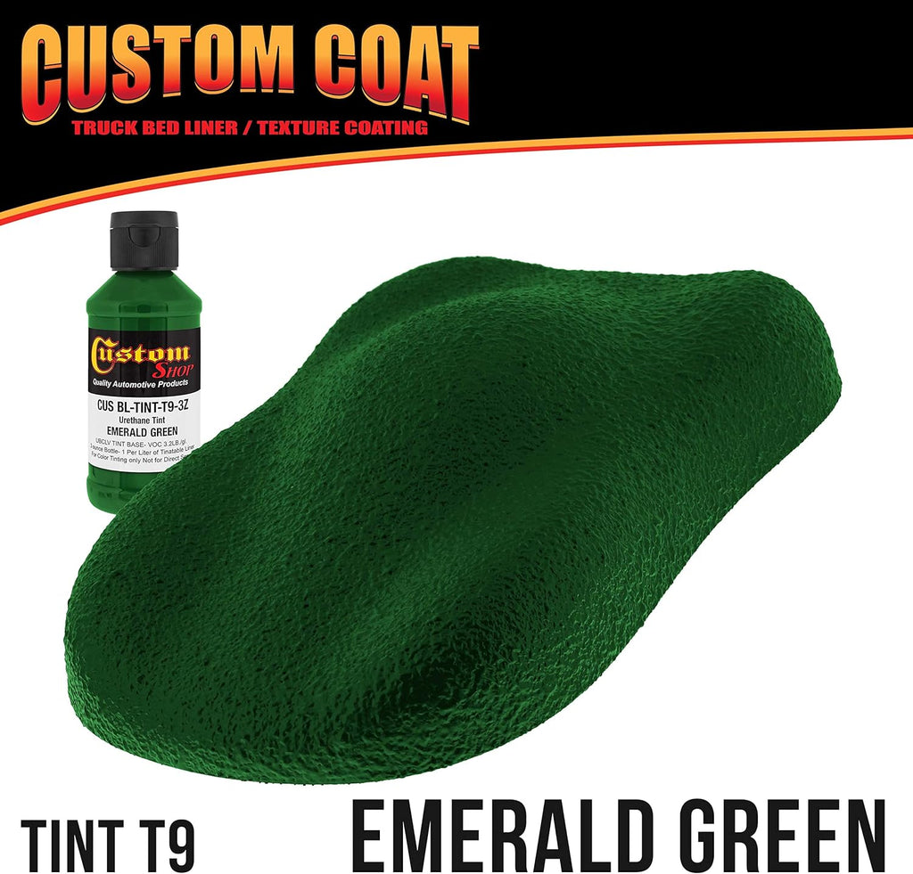 Custo Coa Emeral Gree Gallo Urethan Roll-On Brush-O o Spray-O Truc Be Line Ki wit Rolle an Brus Applicato Ki Eas Mixin Durabl Texture Ca Aut Protectiv Coating
