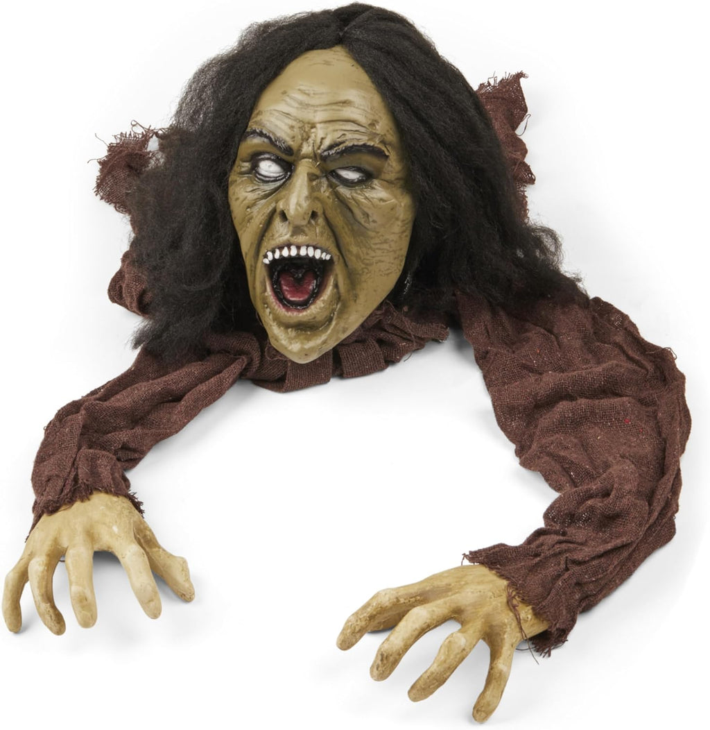 PREXTE Crawlin Zombi Hallowee Decoratio Zombie Comin Ou o Groun Pro Creep Outdoo Zombi Yar Decoration fo Haunte Houses Graveyards an Hallowee Parties