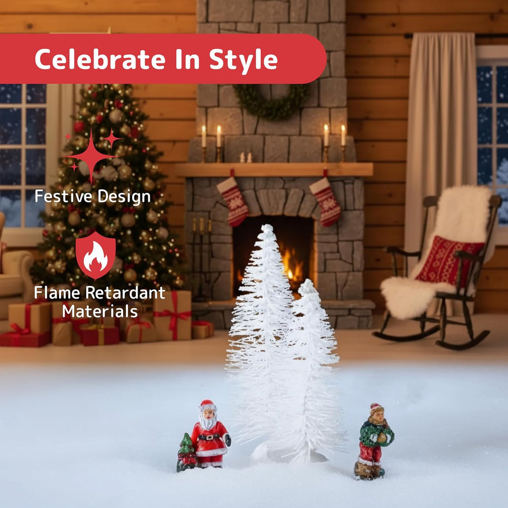 PREXTEX Artificial Snow Roll - Large Fluff for Christmas Village Displays, 94inchx31inch Tabletop D¨¦cor, and Winter Wonderland Party Scenes - Thick White Blanket for Holiday Backdrops and Festive Decoration