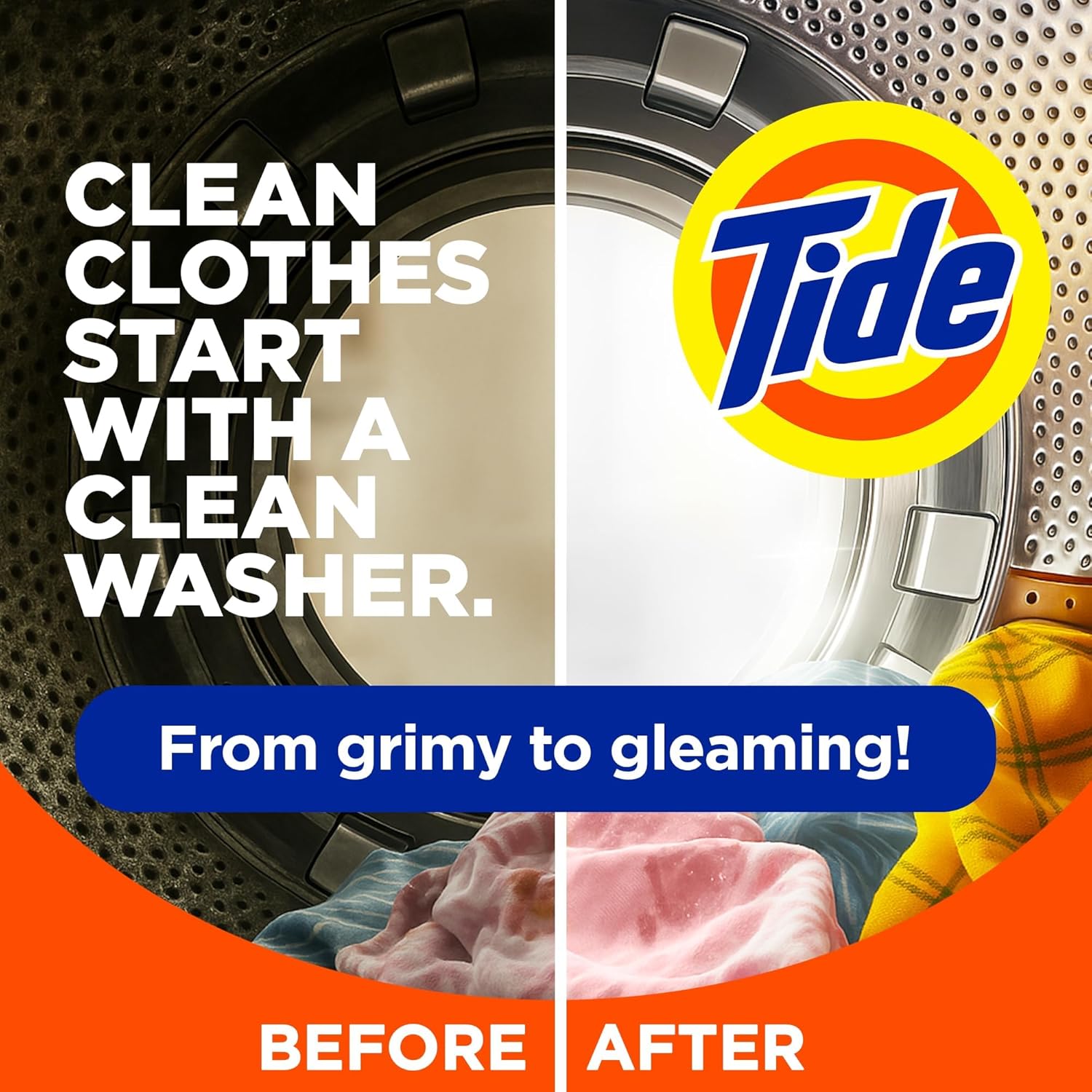 Washin Machin Cleane b Tide Washe Machin Cleane wit Ox fo Fron an To Loade Washe Machines Dee Cleanin Odo Eliminator Mont Supply