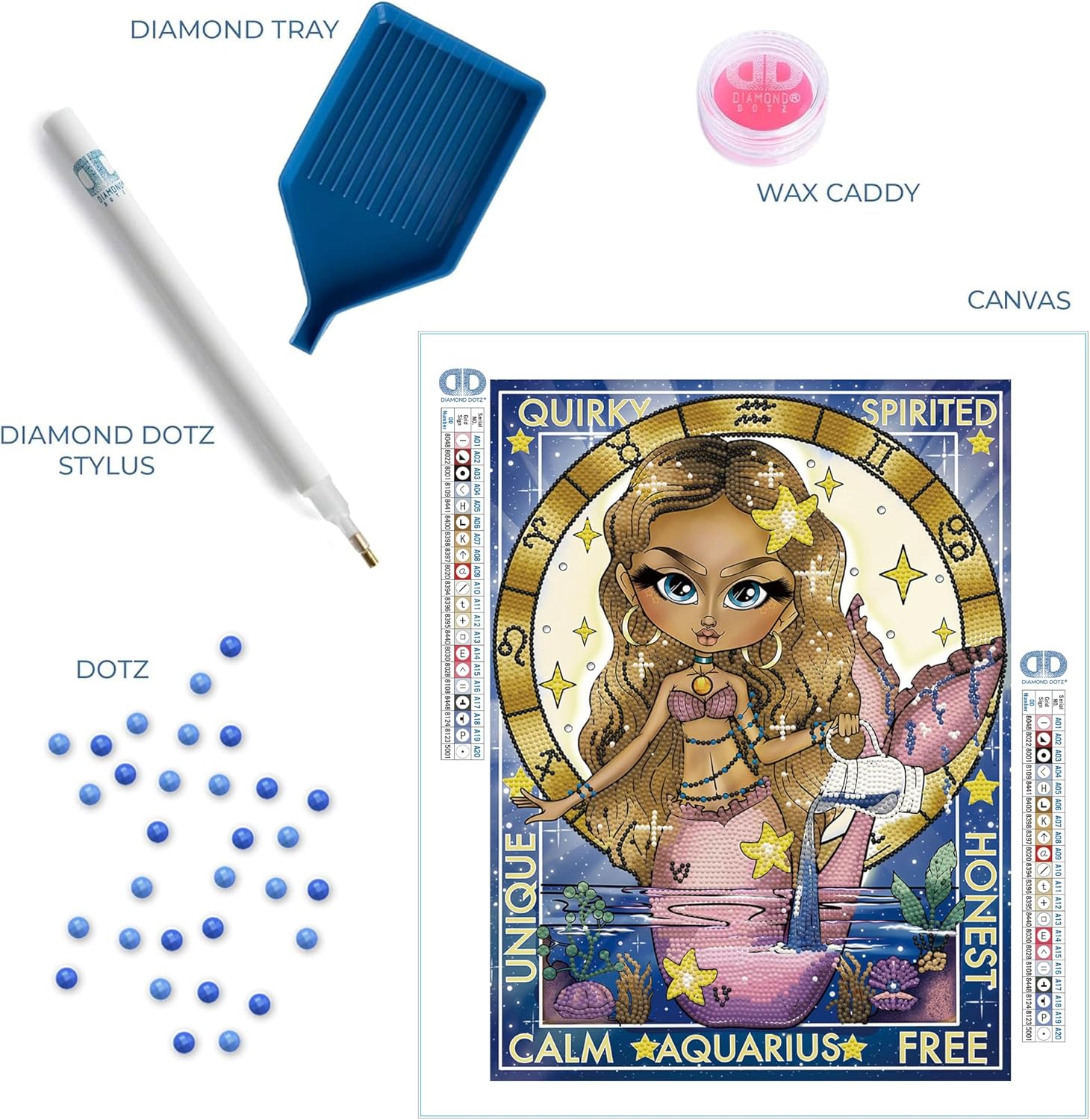 DIAMON DOT Aquariu Diamon Paintin Kit fo Adult Diamon Ar Kit Relaxin Creativ Craf Ki wit Dot Gem 15.8x11.8