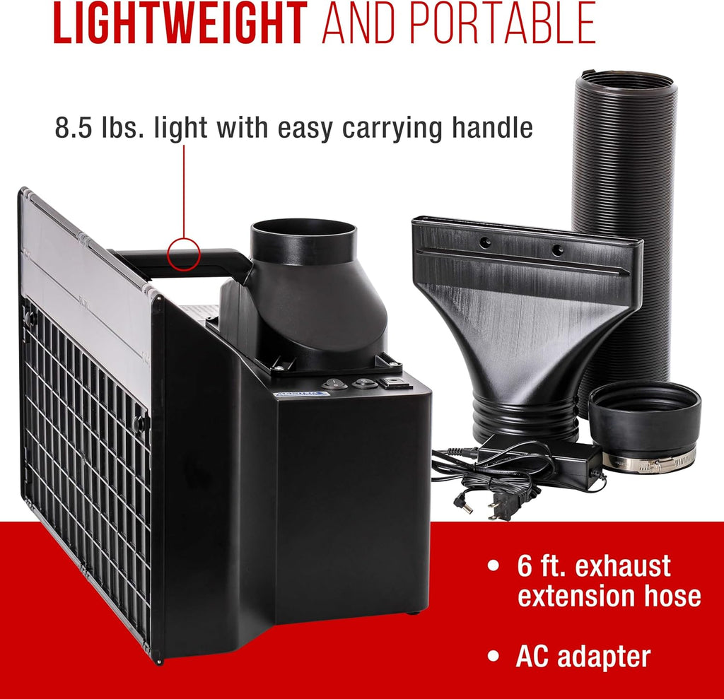 Maste Airbrus Larg Portabl Airbrus Spra Boot Statio wit LE Lights 25 Fan Turntabl 6 Exhaus Hose 22.25inchx19inchx14inc Hobb Airbrus Boot fo Painting Models Arts Crafts Cakes
