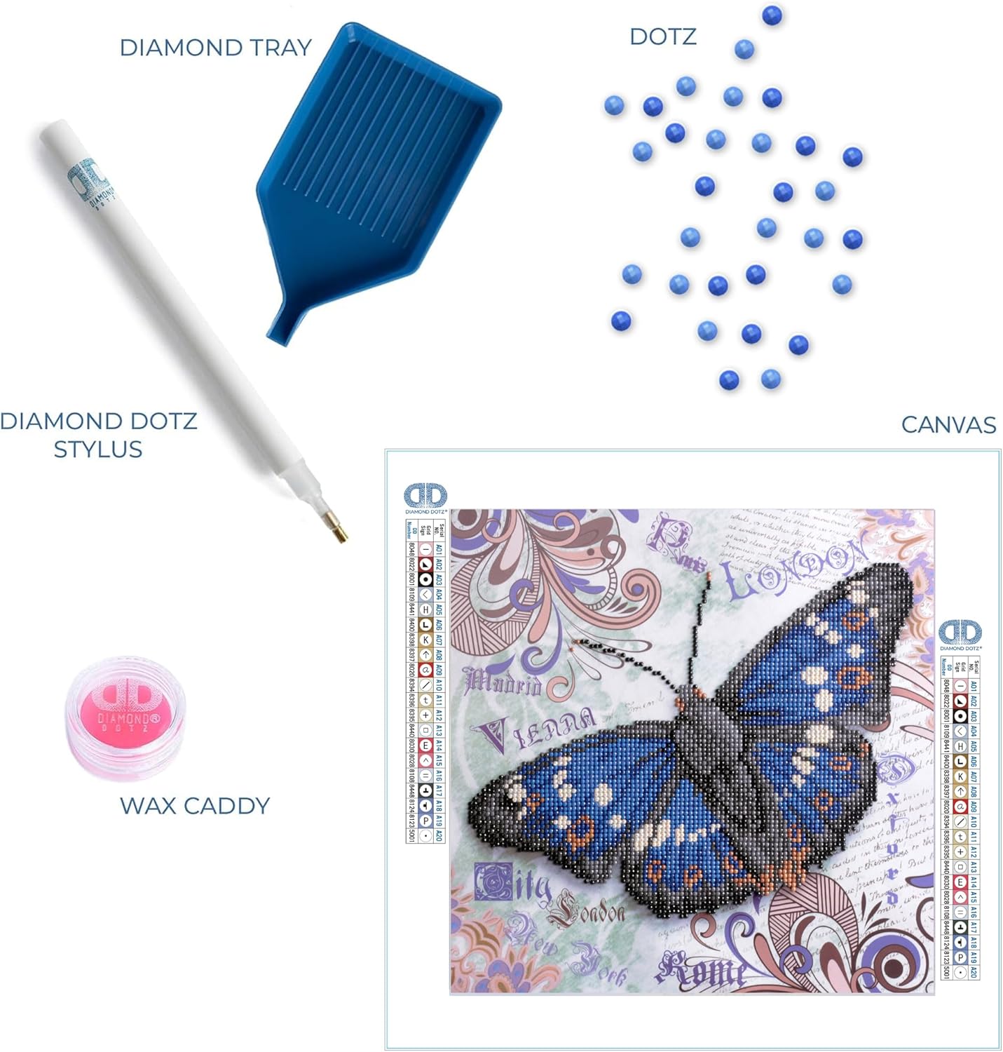 DIAMON DOT a Hom Elegan Flutter Partia Drill Roun Dotz Diamon Paintin Kits Diamon Ar Kit fo Adults Ge Art Diamon Art 15inchx15inch