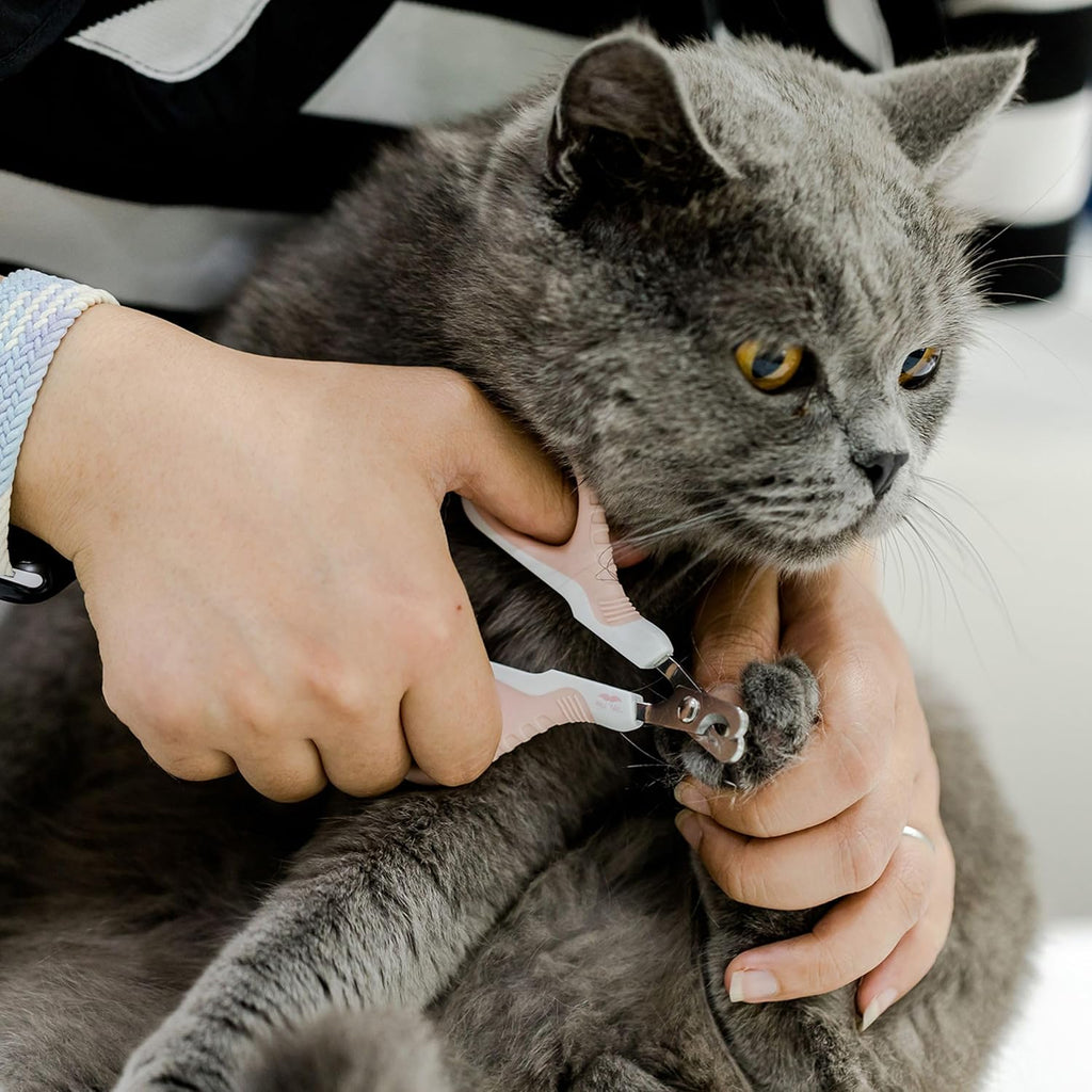 Cat Nail Trimmer - Pink Cat Claw Clipper for Kittens Small Dogs