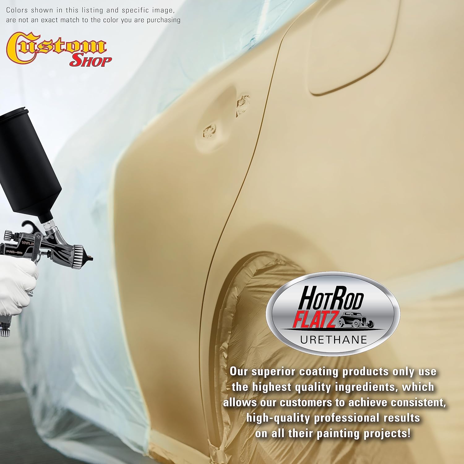 Custo Sho Champagn Gol Metalli Ho Ro Flat Fla Matt Sati Urethan Aut Pain Complet Gallo Pain Ki Professiona Lo Shee Automotive Ca Truc Coating 4: Mi Ratio