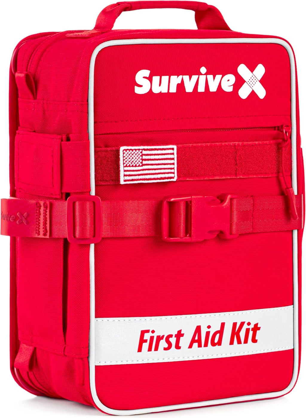 Larg Firs Ai Ki fo Car Trave Hom Emergenc Ki fo Hiking Camping Backpackin an Outdoor Include Zi Stitc Woun Closur Strips
