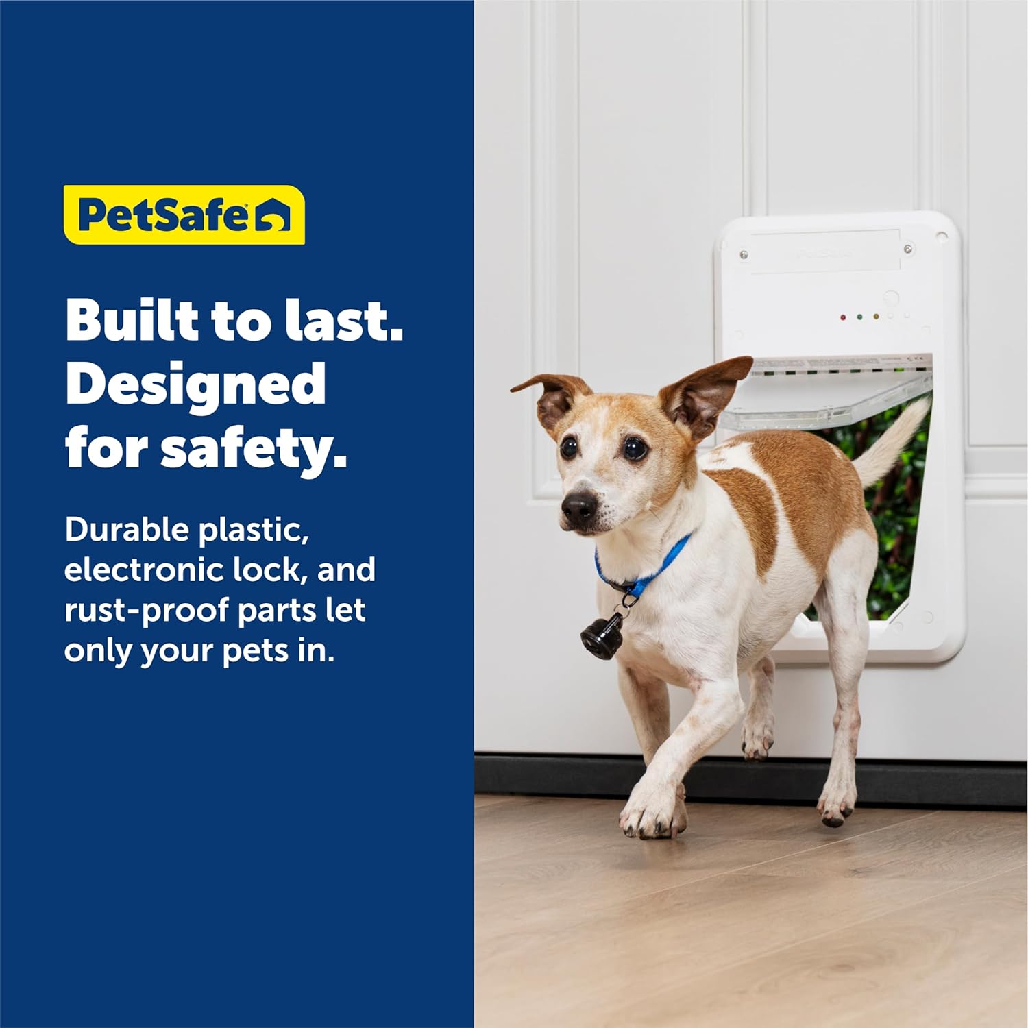 PetSafe Electronic Pet Door - Rust-Proof Programmable Smart Collar-Activated Dog or Cat Entry - Easy Installation Space-Saving Design - Small - Fits Pets Up to 15 lb