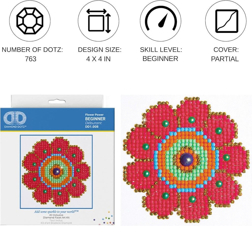 DIAMON DOT Flowe Powe Flora Diamon Paintin Kit fo Adult Diamon Ar Kit Relaxin Creativ Craf Ki wit Dot Gem 4.2inchx4.2inch