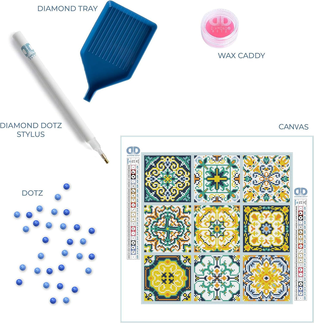 DIAMON DOT Mesmerisin Til Diamon Paintin Kit fo Adult Diamon Ar Kit Relaxin Creativ Craf Ki wit Dot Gem 16.5x16.5