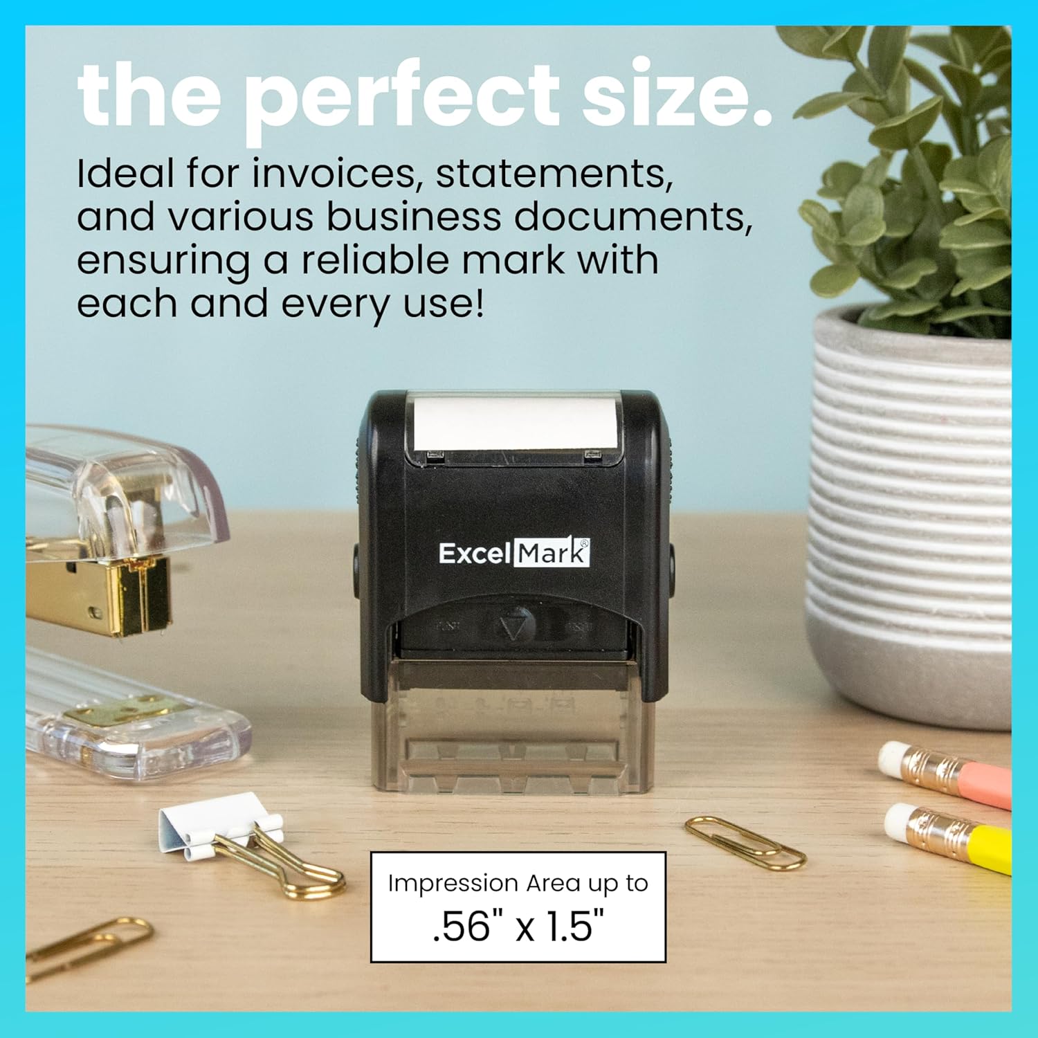 ExcelMark Void Stamp Self-Inking Rubber Stamp - Red Ink for Office Use, Ideal for Efficient Document Management with Void Stamps, Perfect for Professional Settings