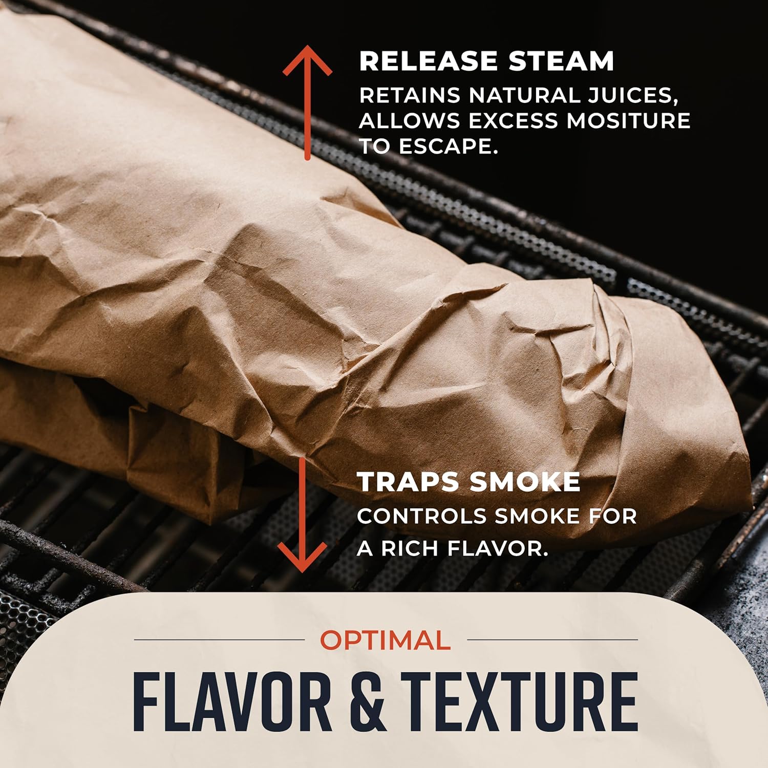 Brown Kraft Butcher Paper Roll - 18 Inch x 100 Feet - USA Made - Food-Grade Paper for Wrapping and Smoking Meat, BBQ, Grilling, Perfect Brisket Crust - Durable, Unbleached, Uncoated Unwaxed