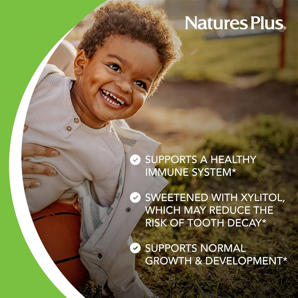 Nature Plu Anima Parad Gol Children' Chewabl Multivitami Natura Cherr Flavo 6 Anima Shaped-Tablet wit Vitami D3 K Probiotic Vegetaria Glute Fre 12 Servings