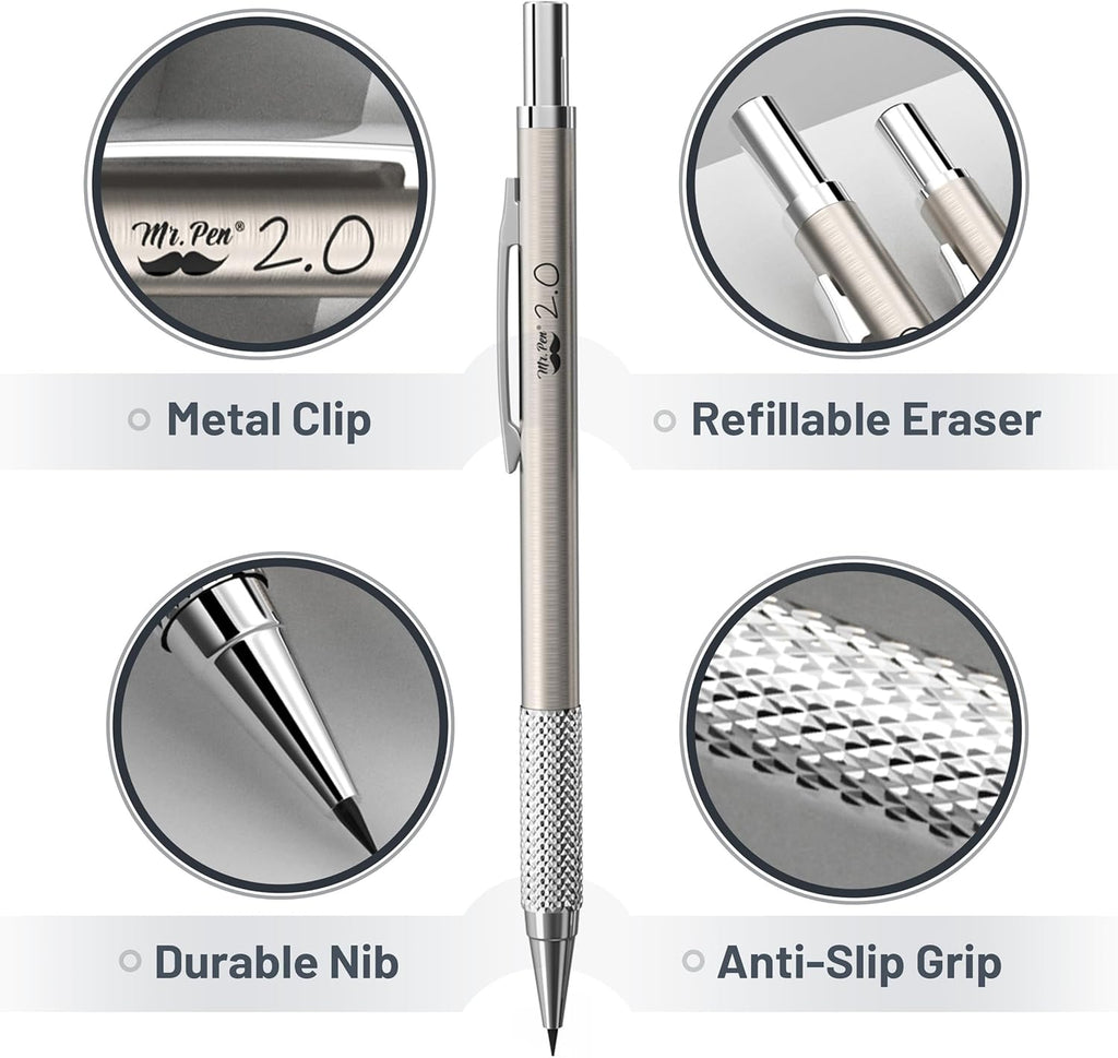 Meta Mechanica Penci Se wit Lea an Erase Refills Sizes 0.3 0.5 0.7 0.9 2mm Drafting Sketching Architecture Drawin Meta Mechanica Pencils