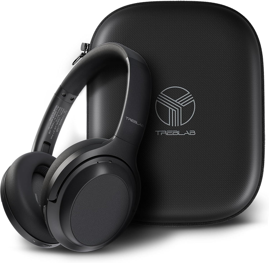 TREBLA Z Pr Hybri Activ Nois Cancellin Headphones Signatur aptX-H Audio Memor Foa Ea Cups Foldable 45 Play Bluetoot 5 Fas Charging Workou Ove Ea Headphone Wireles Wit Mic