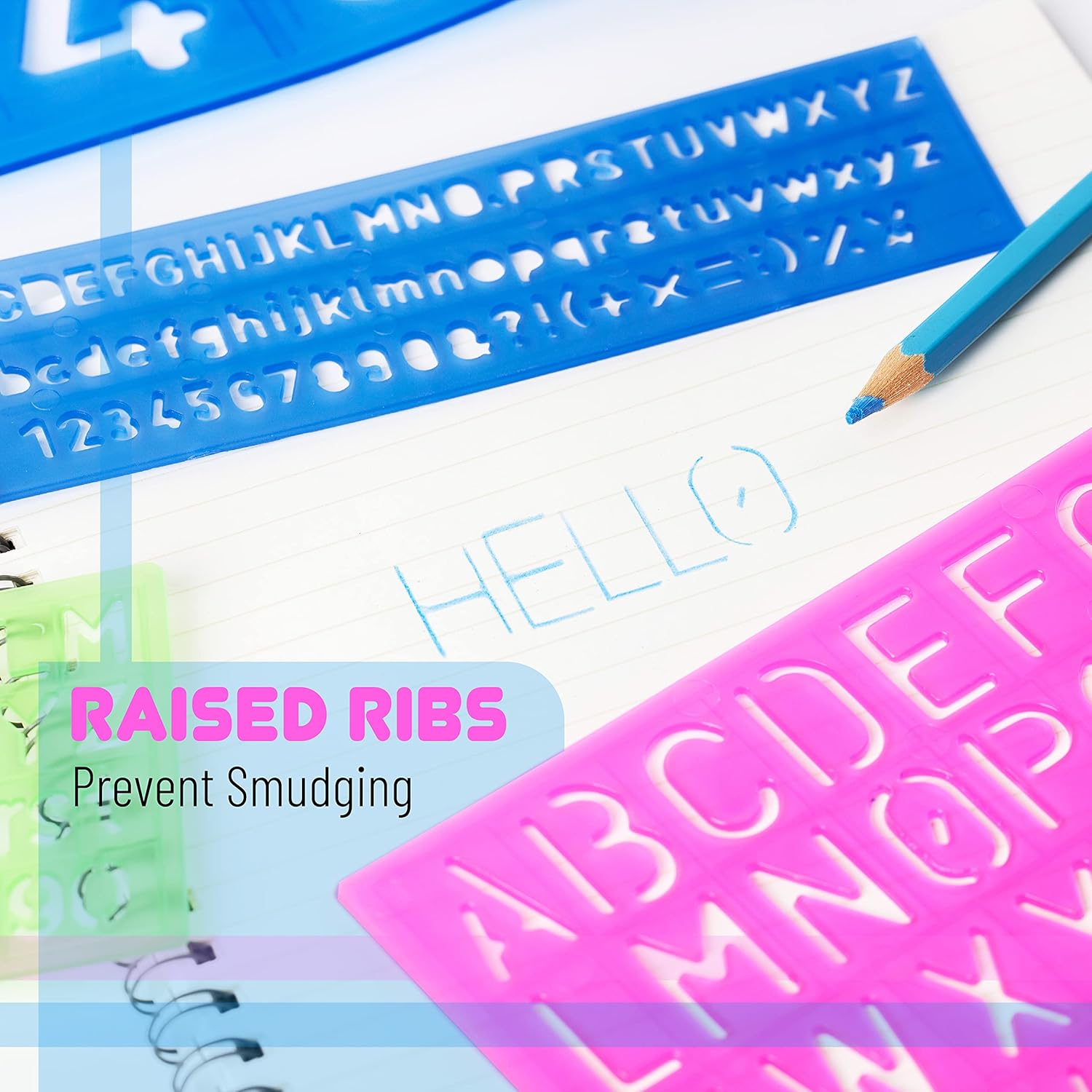 Mr Pe Letter an Number Alphabe Templates Lette Stencils Pac o 5